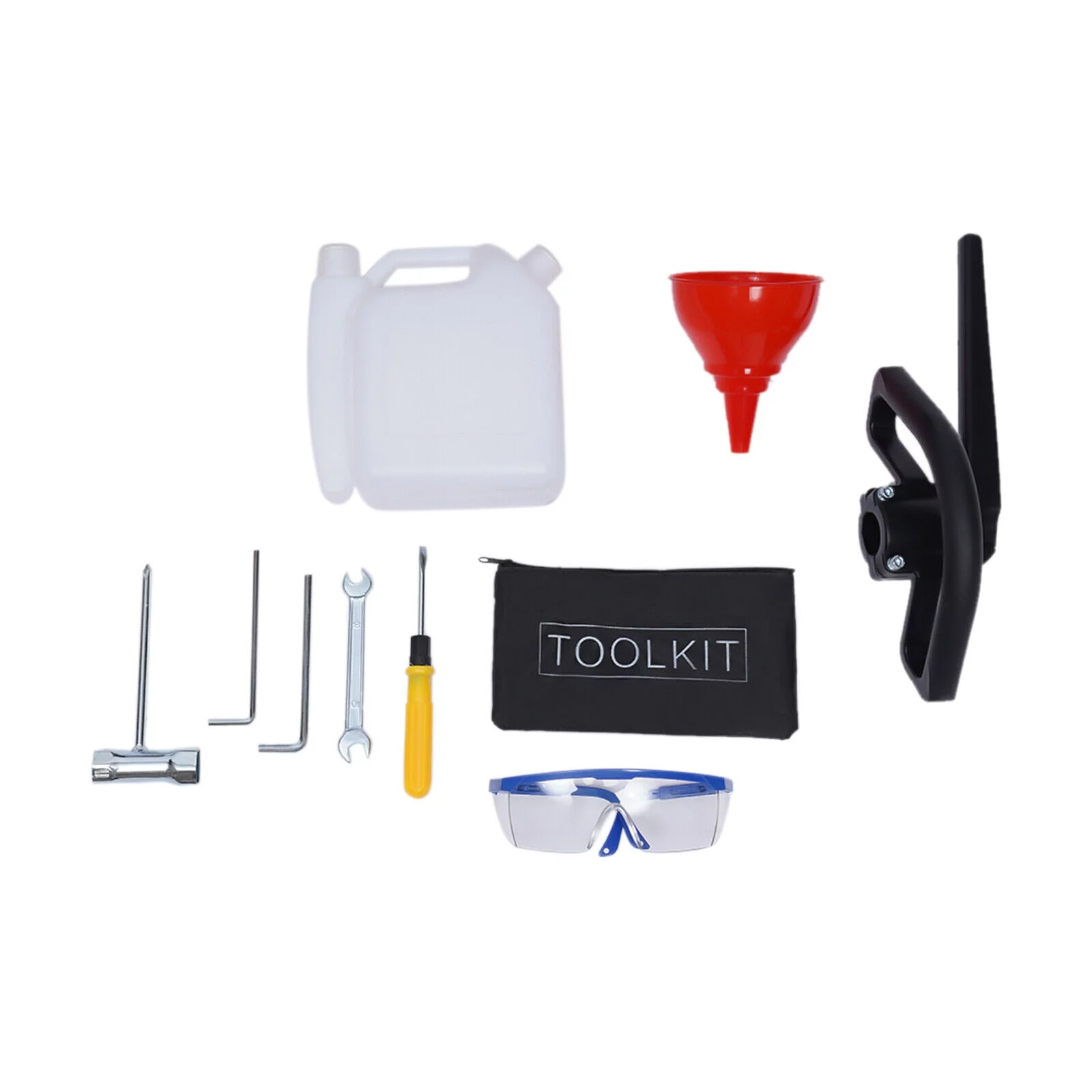 DENEST 52cc Gas Power Sweeper Blower Handheld Broom Rolling Brush Clean Turf 2-stroke