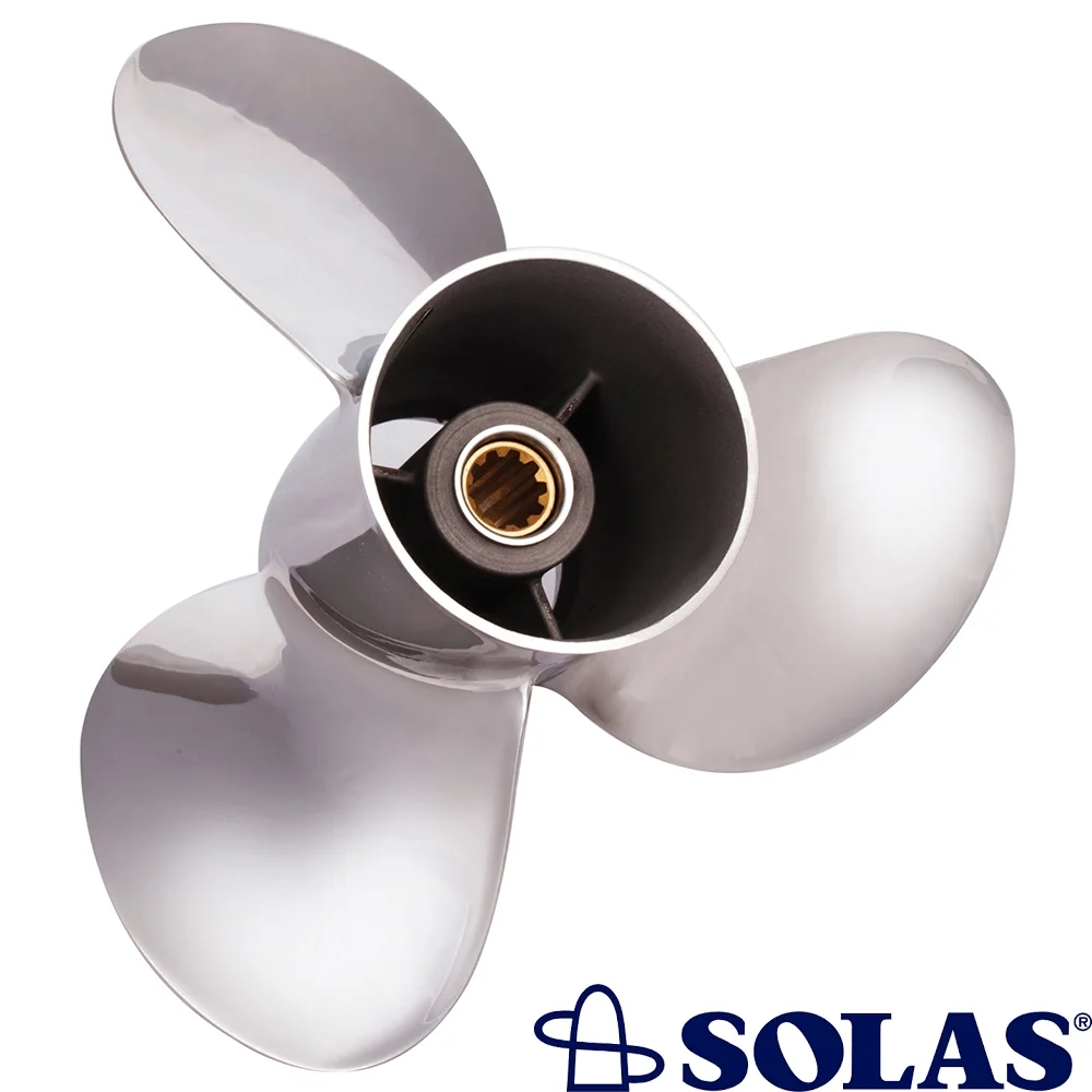New Stainless Steel Propeller Compatible With Mercruiser 15 Spline 130 120-375 HP 1983-1985 By 1531-156-13 48-826072A46 58233-ZY3-A13H Diameter 15.625