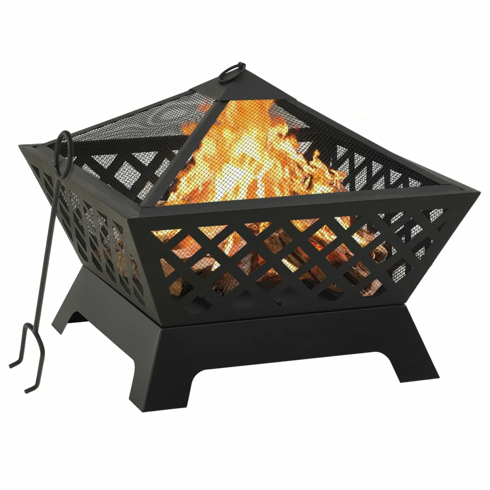 Tomshoo Fire Pit with Poker 25.2