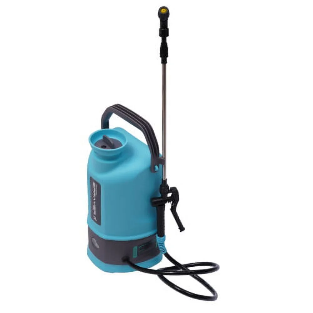 1.32 Gal Electric Garden Weed Sprayer Battery Powered 5 Nozzles Retractable Wand