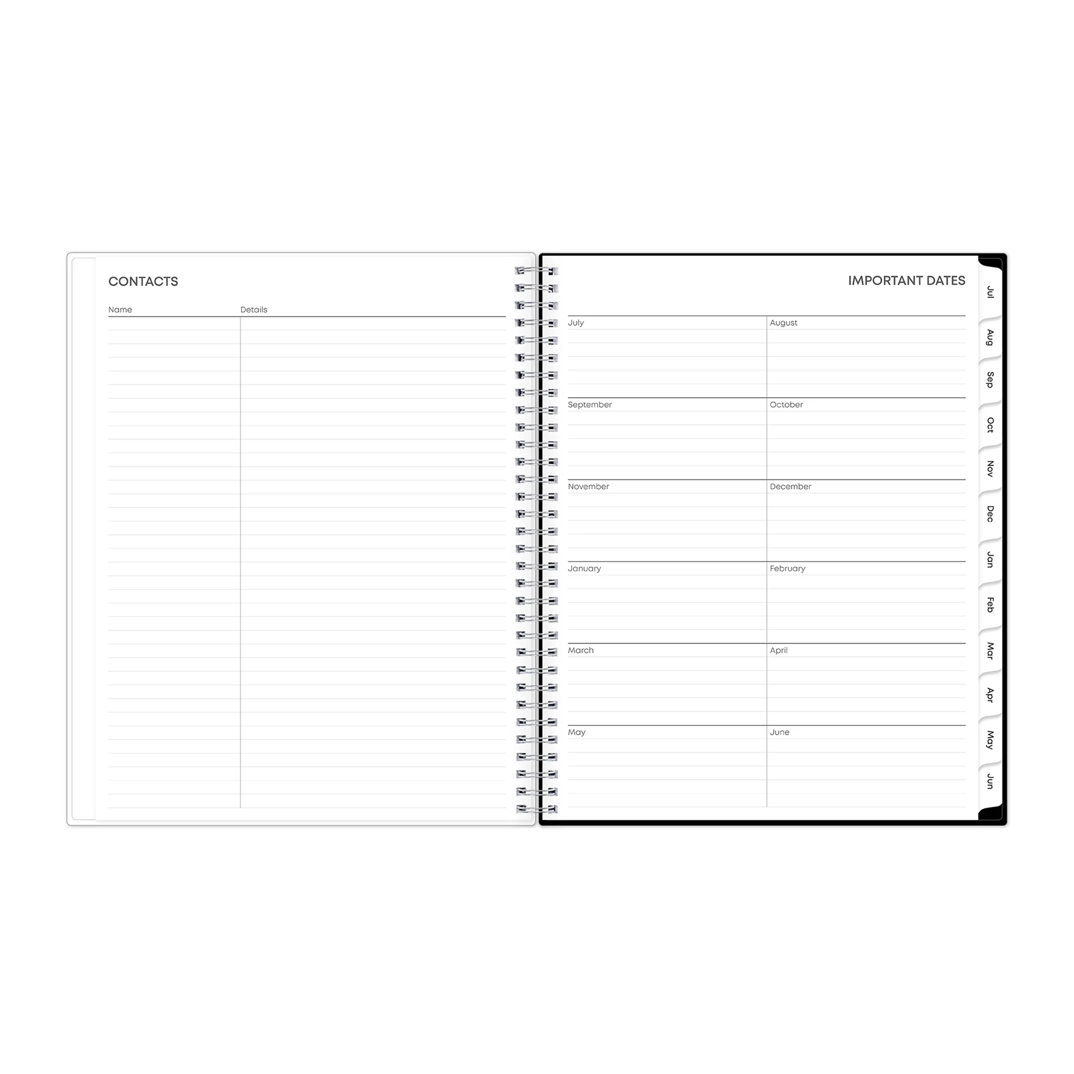 2024-2025 Weekly Monthly Planner, 8.5x11, Blue Sky, Analeis