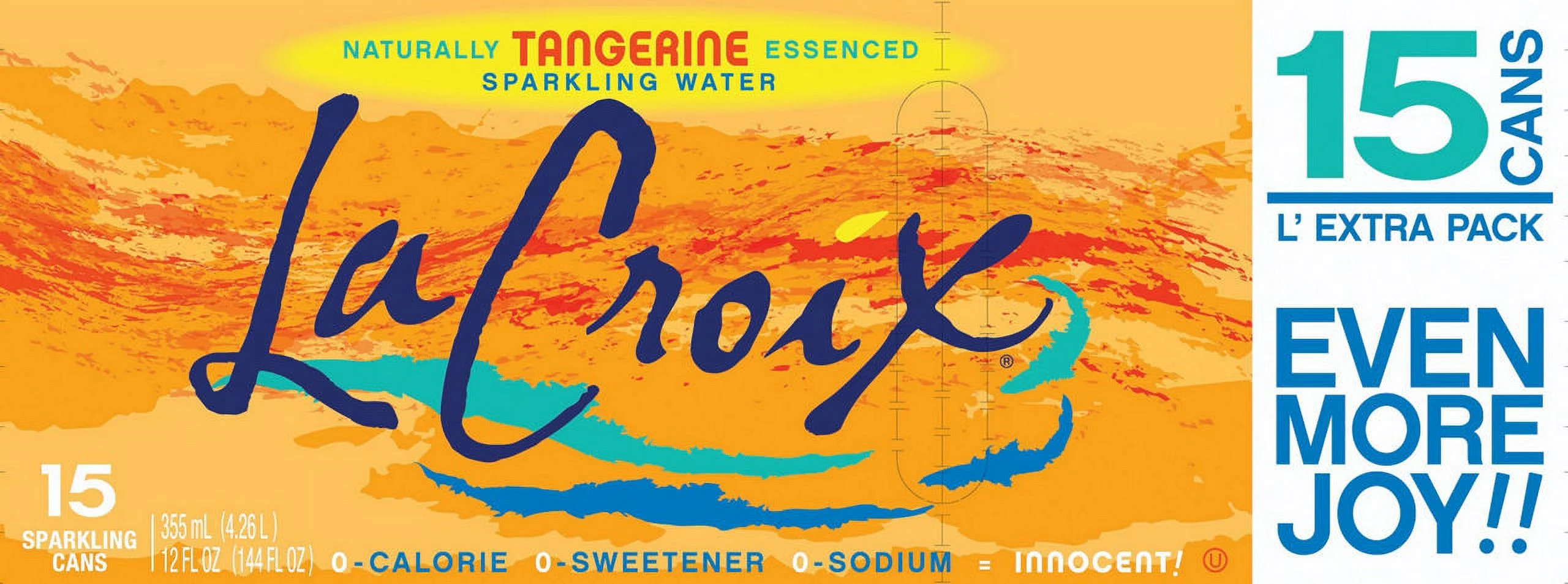 La Croix Tangerine Sparkling Water, 15-Pack