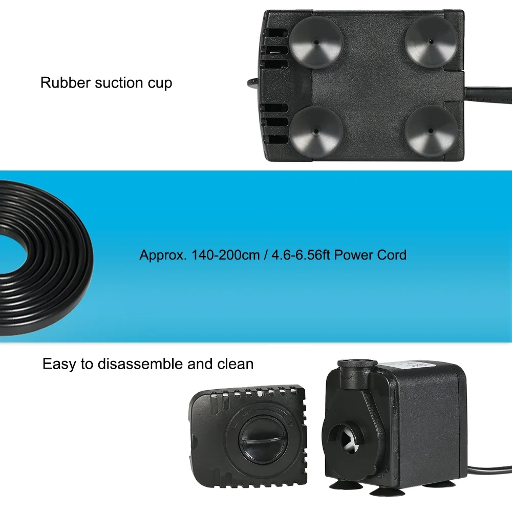 Fountains Pump,With 2 Nozzles Pond Water And 8w Submersible Water And With 2 Iuppa Pump Table Pond Submersible Pump 600l/h Mewmewcat Submersible Pump