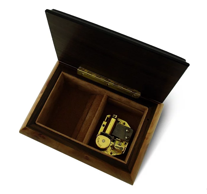 Tranquil Olive Green and Wood Tone Dragonfly Music Box - Have Yourself A Merry Little Xmas