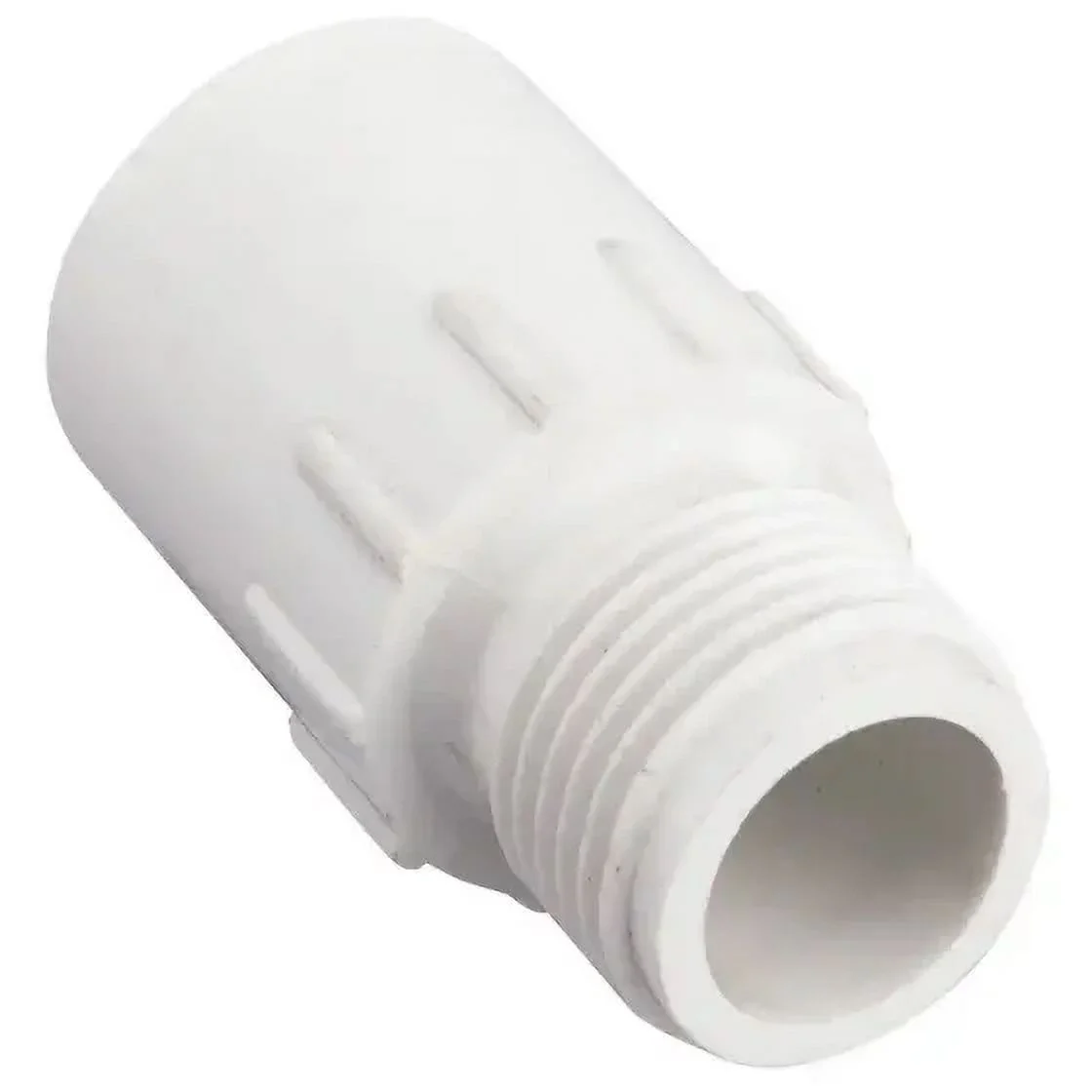Orbit Irrigation 53361 Hose to Pipe Adapter, 3/4 X 3/4 in, Slip Joint X Mht, Polyvinyl Chloride, White, Each