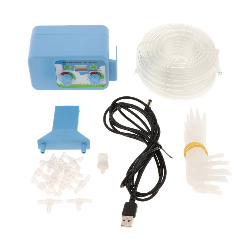 Garden Automatic Pump Irrigator Plant Watering Devices Drip Irrigation Flower Pot Watering Timer Office Shop Indoor
