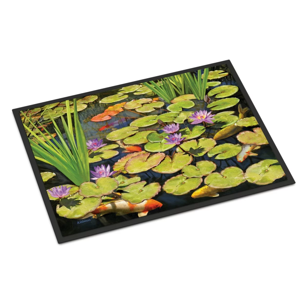 Carolines Treasures PRS4050JMAT Koi Pond II Door Mat Indoor Rug or Outdoor Welcome Mat 24x36 Doormat  36