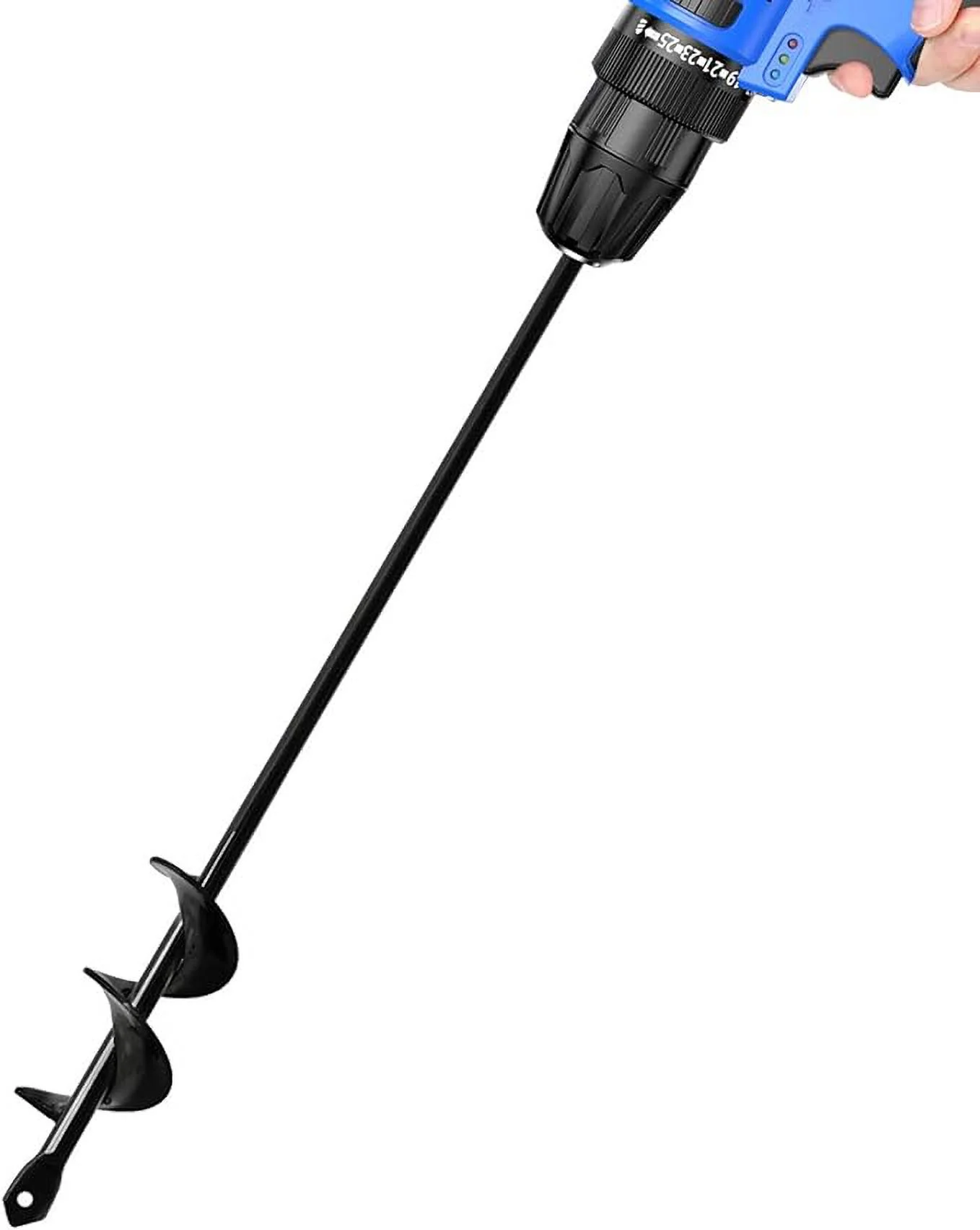 HUAPPNIO Garden Tools Blub Planter for Planting Auger Drill Bit 1.57x17.7 Inches