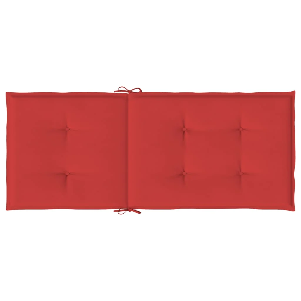 Garden Highback Chair Cushions 2 pcs Red 47.2