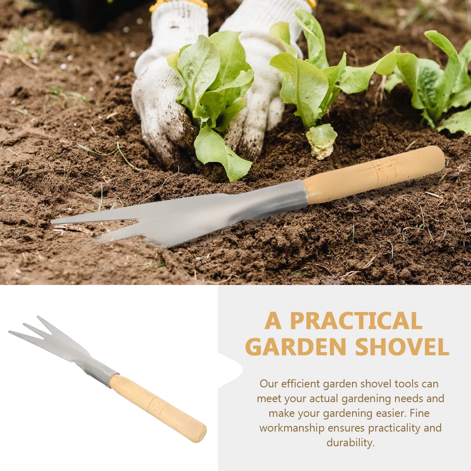 Wild Vegetable Shovel Spade Scoop Gardening Tool Equipment Weeding Hand Dig Vegetables