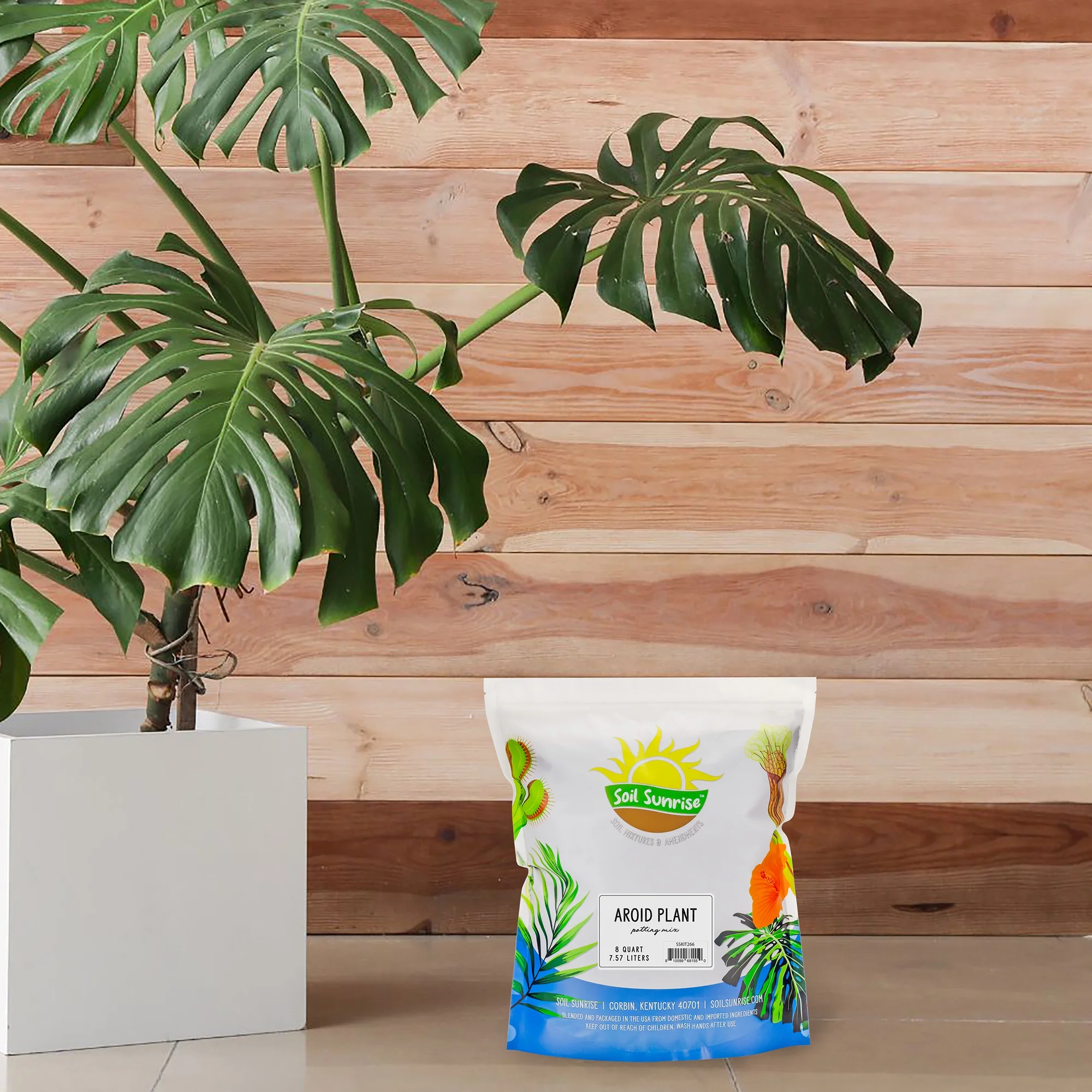 Aroid Plant Potting Soil Mix (8 Quarts), for Pothos Devil's Ivy, ZZ Plant, Chinese Evergreen, Dumb Cane, Philodendron, Syngonium, Alocasia, Colocasia Etc.