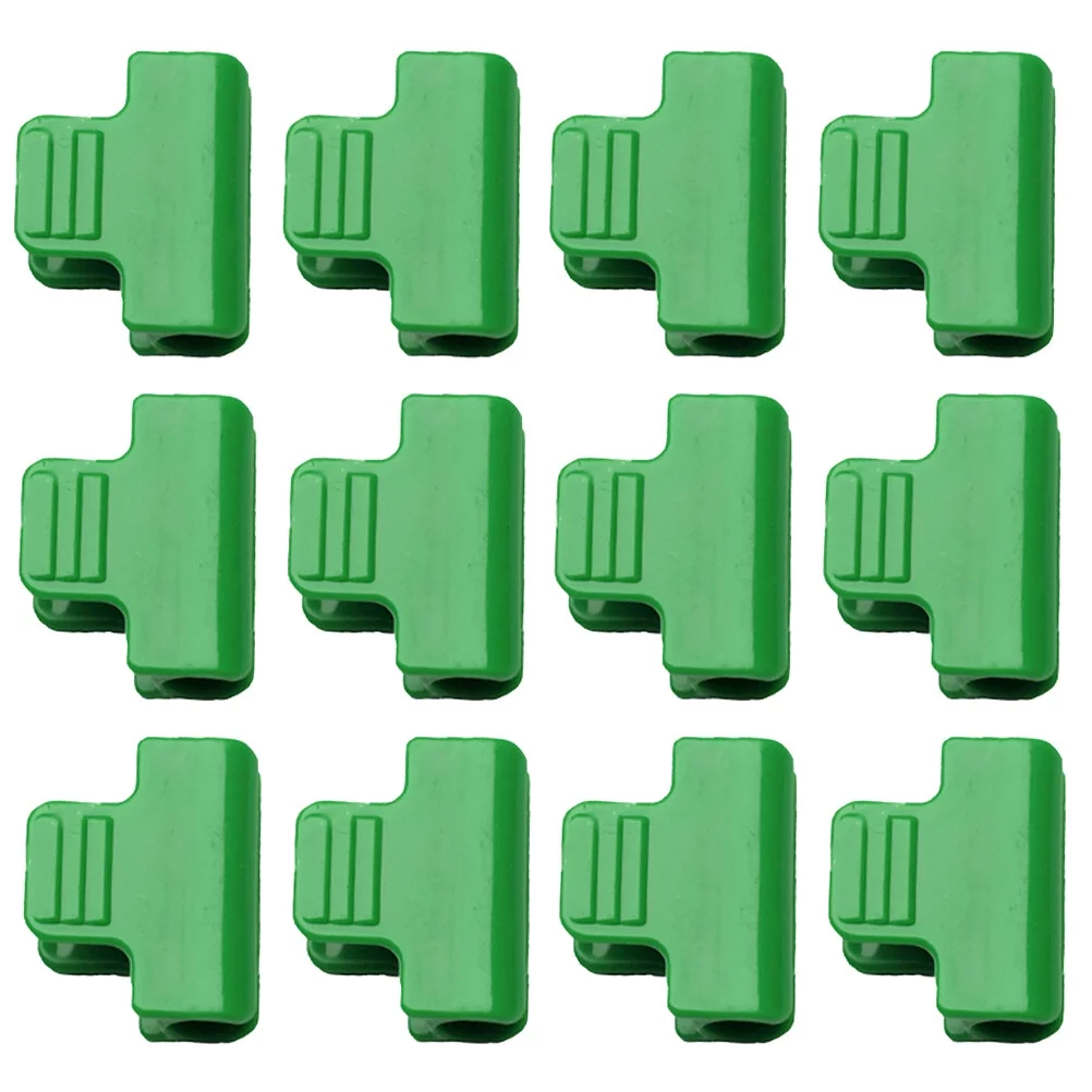 24 Pcs Plastic Greenhouse Clamps Film Buckle Clamps Plastic Pipe Clamps