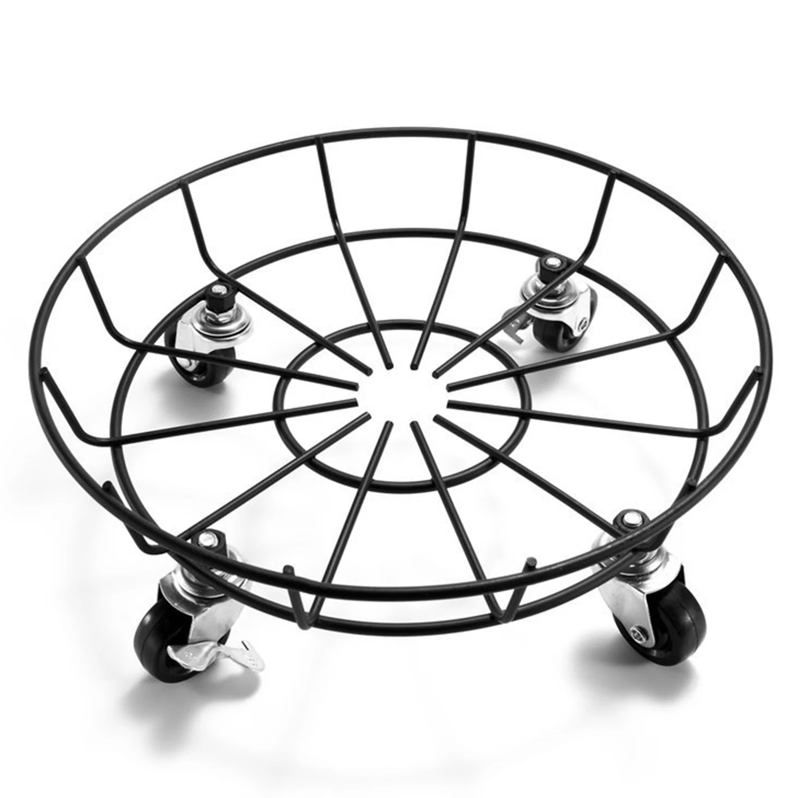 Movable Flower Stand With Wheel Round Flower Pot Base Multi Purpose Household Moving Tray Universal Wheel Flower Pot Base Utility Tool