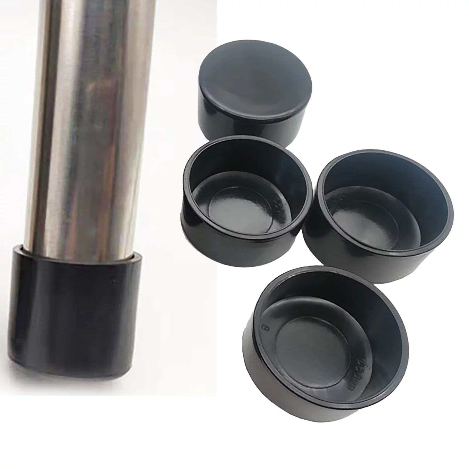 Set Of 4 Protective Caps For Chair Legs-Solid, Anti-scratch, Floor Protection-Diameter 50mm Small Folding Stool with Back Heated Camping Chairs for Adults Heavy Duty Folding Camping Chairs *6PCS