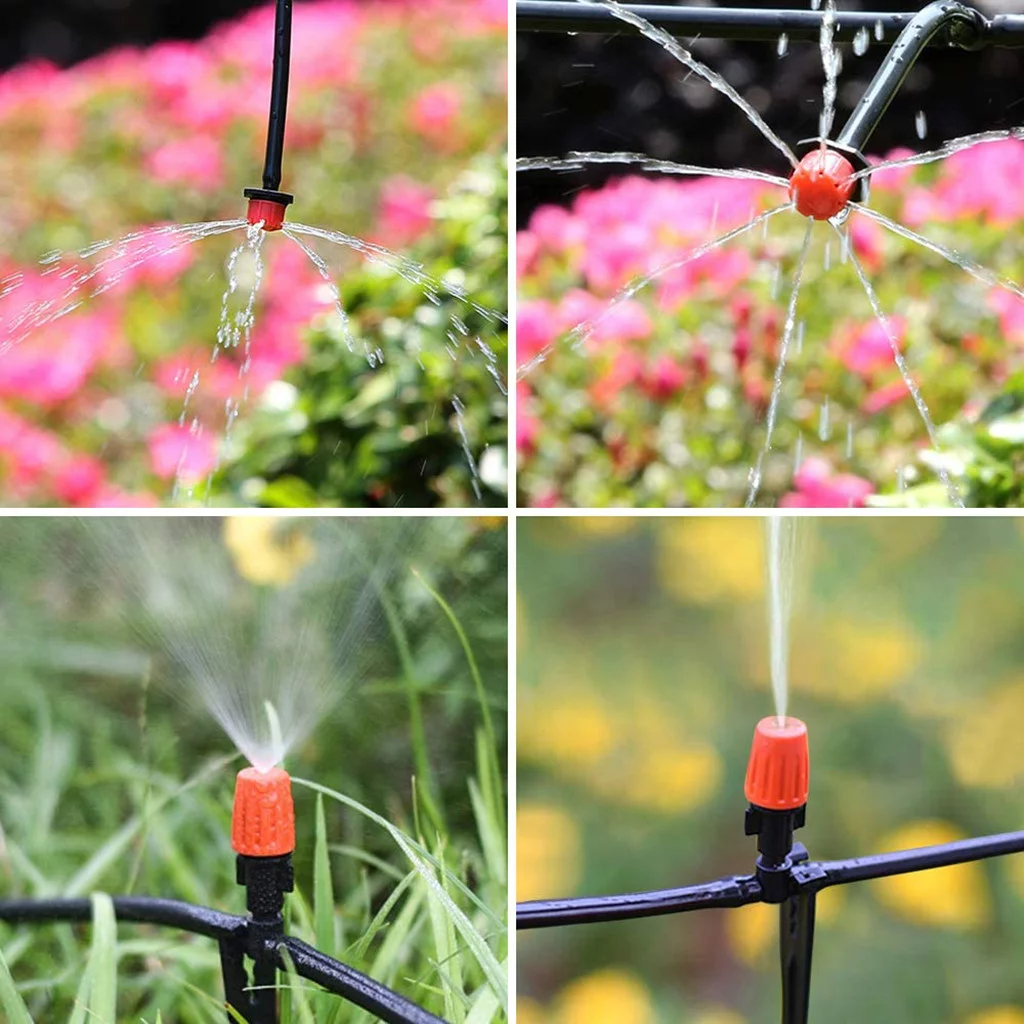 Irrigation System Distribution Tubing Watering Kit for Garden Greenhouse