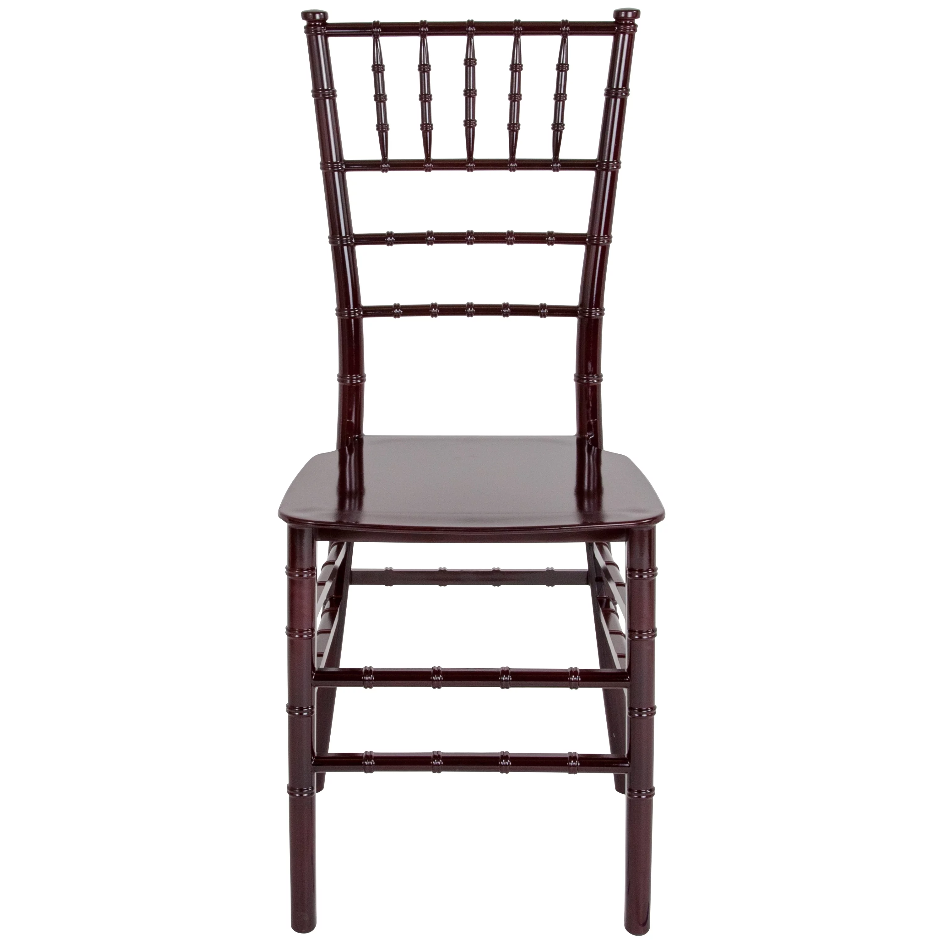 HERCULES Series Mahogany Resin Stacking Chiavari Chair