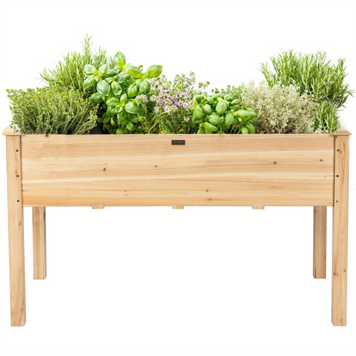 Wooden Raised Vegetable Garden Bed Elevated Grow Vegetable Planter, Flower Pot Stack