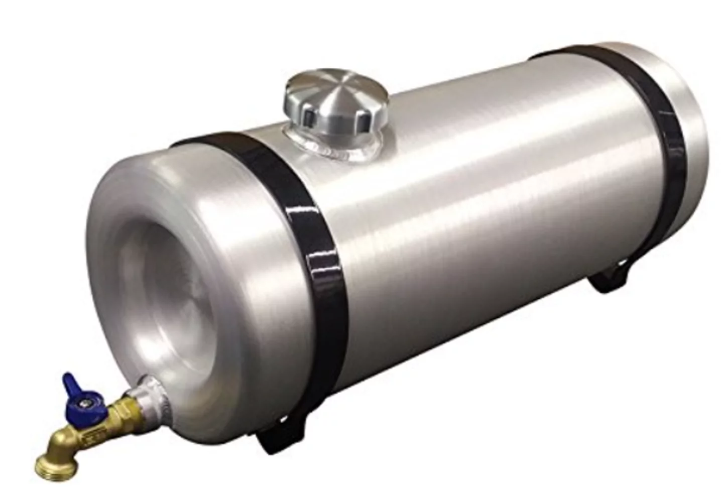 5 Gallon 8x24 Aluminum Water Storage Tank - Dog Box - Stock Trailer