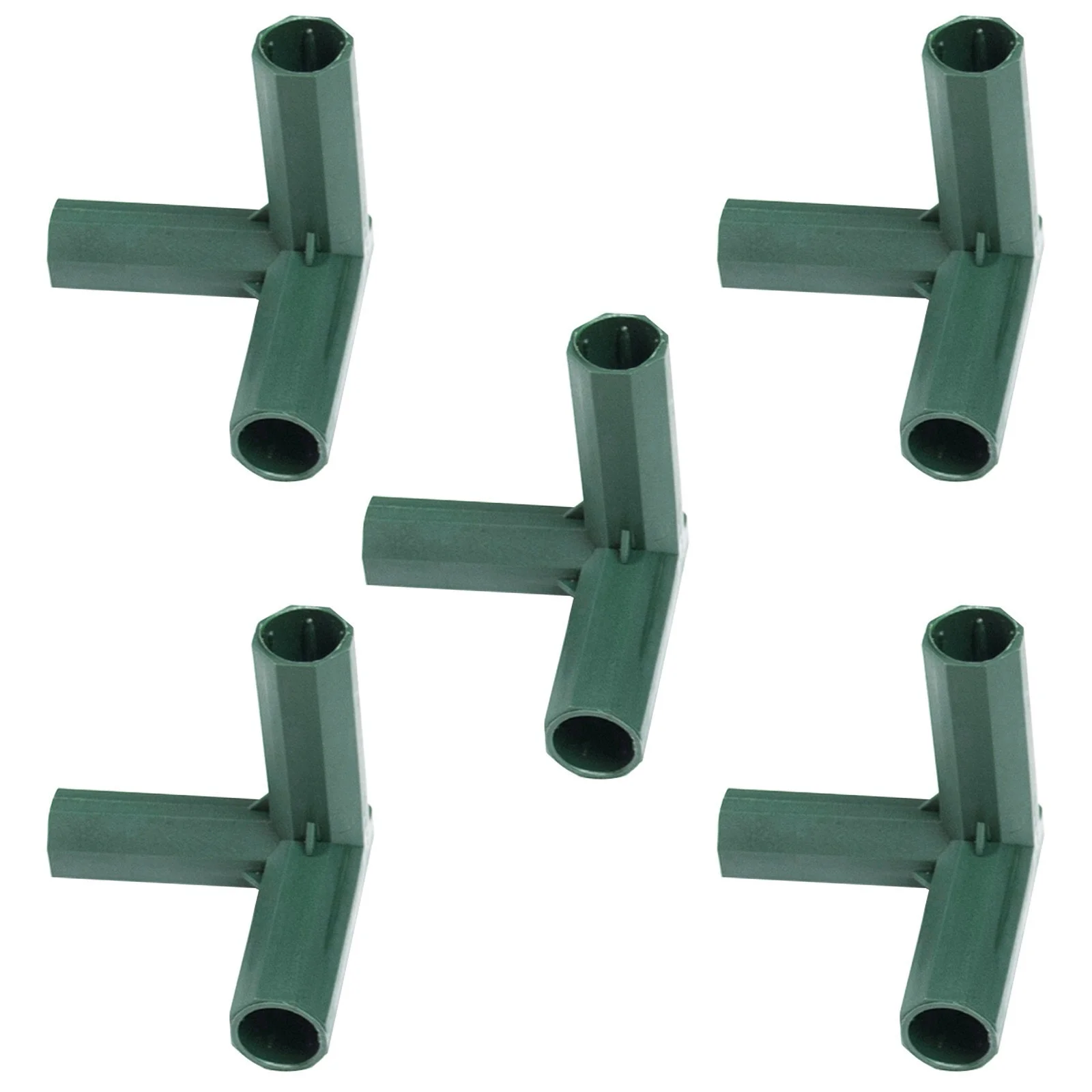 ZiSUGP Connectors for Greenhouse 3 Way 4 Way and 5 Way Joints with Sturdy Support Poles & Gardening Accessory Kit 5PC Set Garden Tools