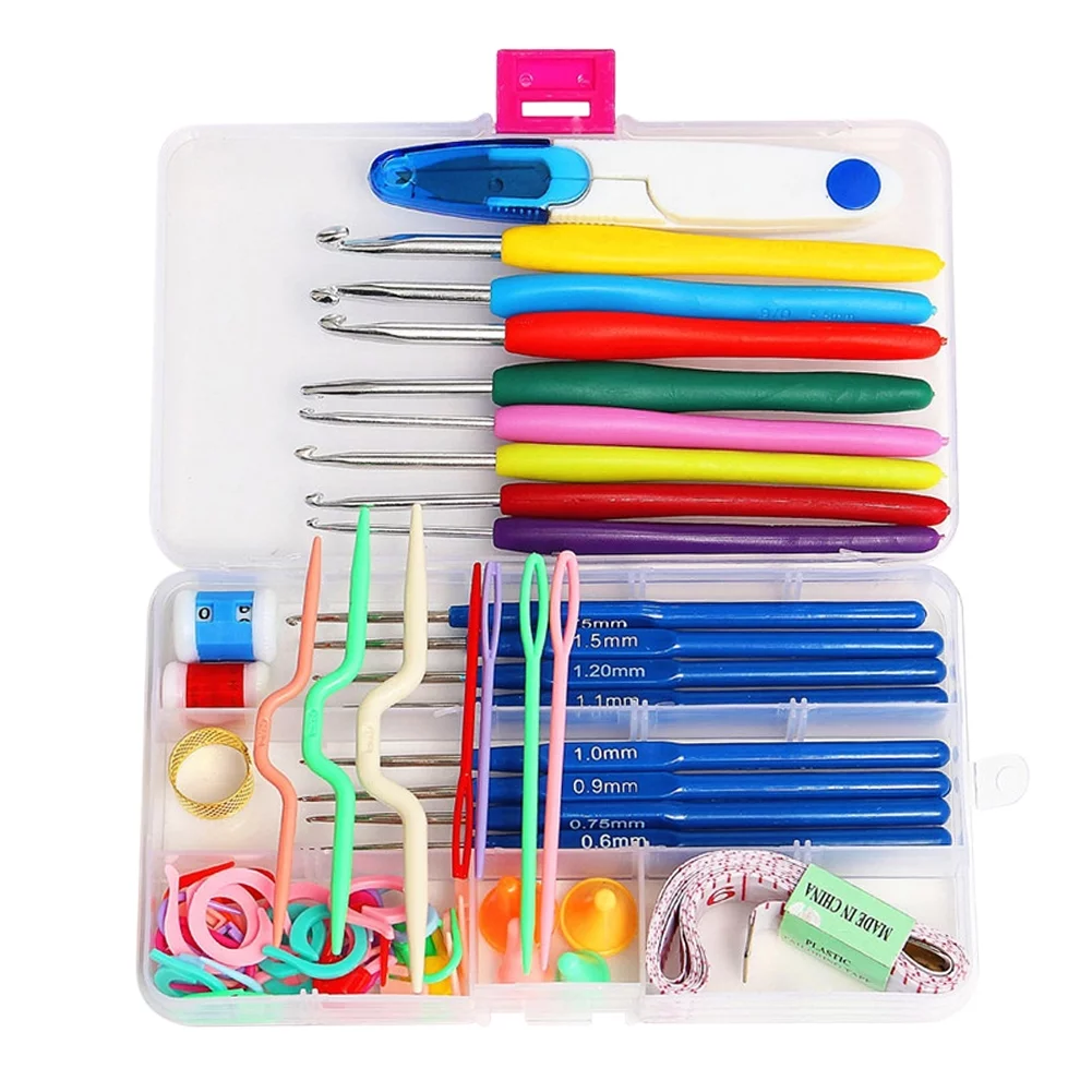 Haobase Home Use Sewing Tool Set 16 Sizes Stainless Steel&Plastic multiple colour