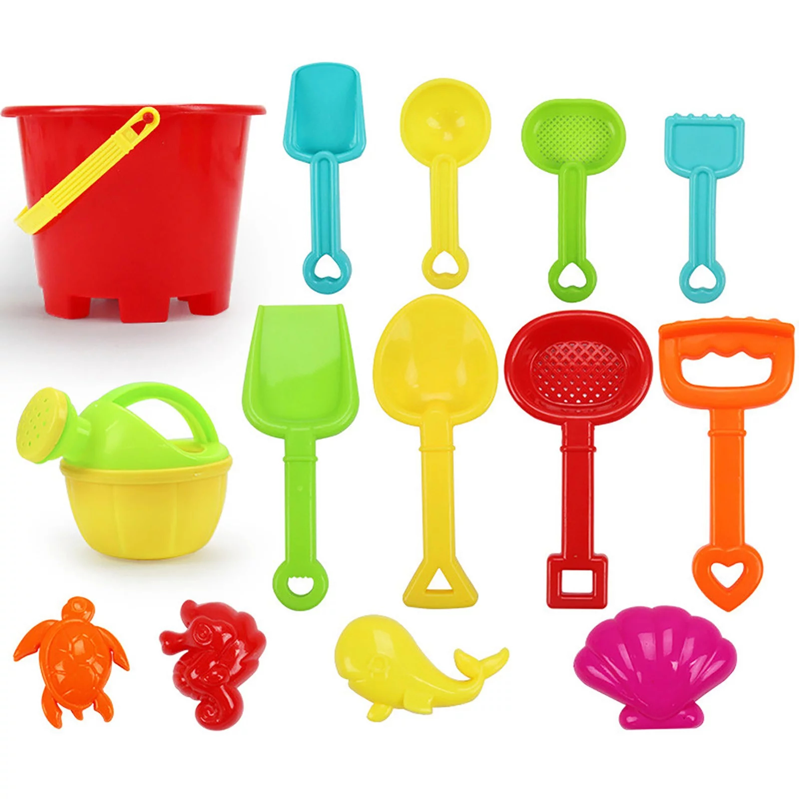 Fanap 14pcs Beach Tools Set Sand Playing Toys Kids Fun Water Beach Seaside Tools Gifts