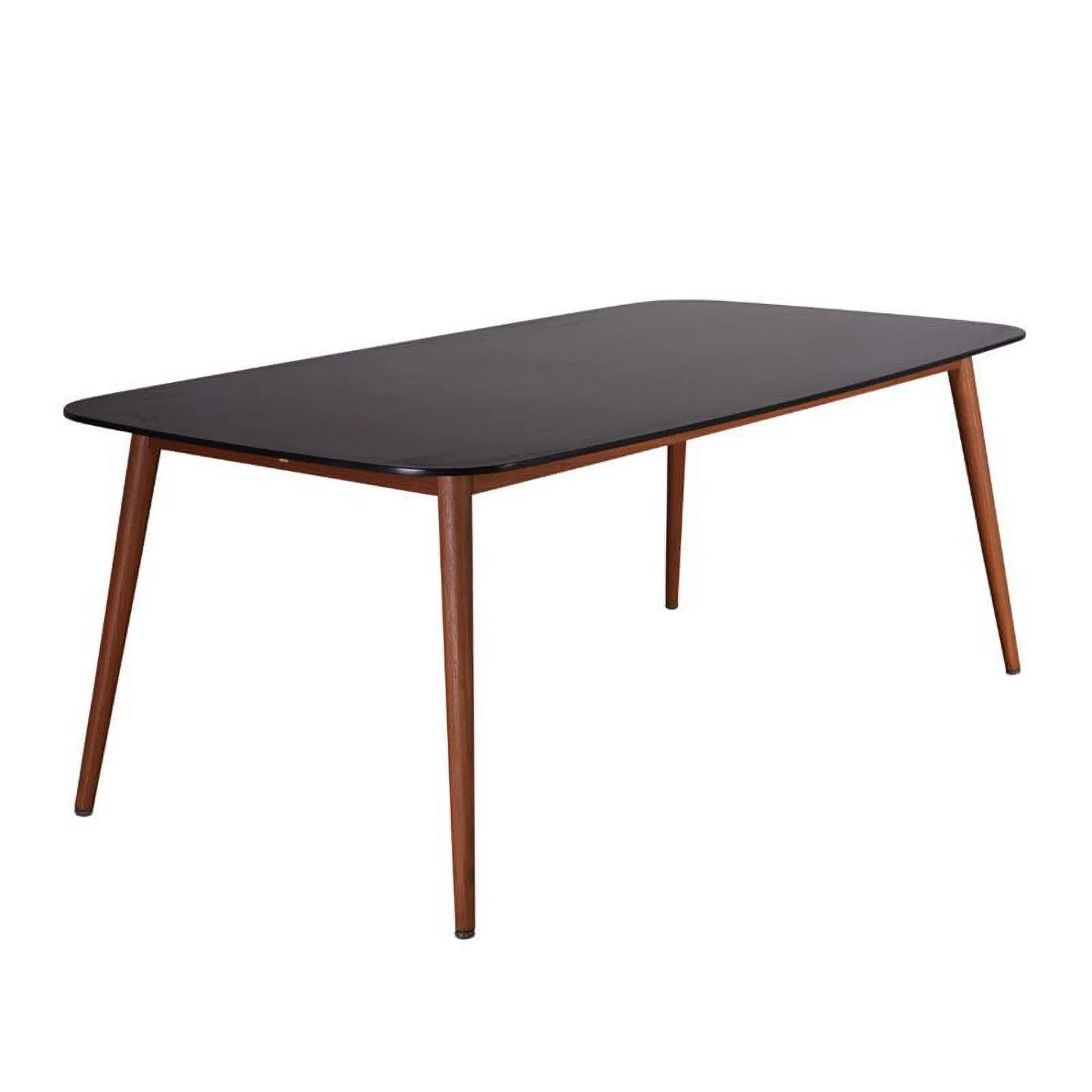 International Home Amazonia Carolina 9 Piece Patio Dining Set in Black