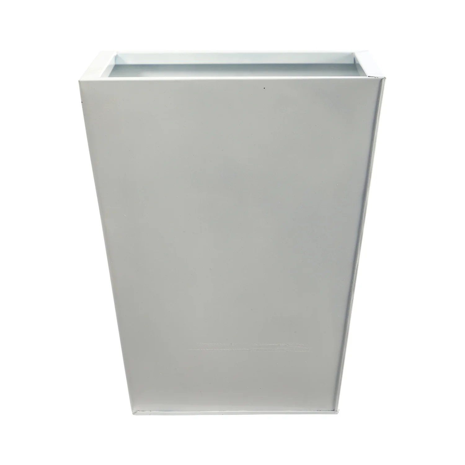 HomeStock Seaside Style 15In. Classic Square Metal Planter