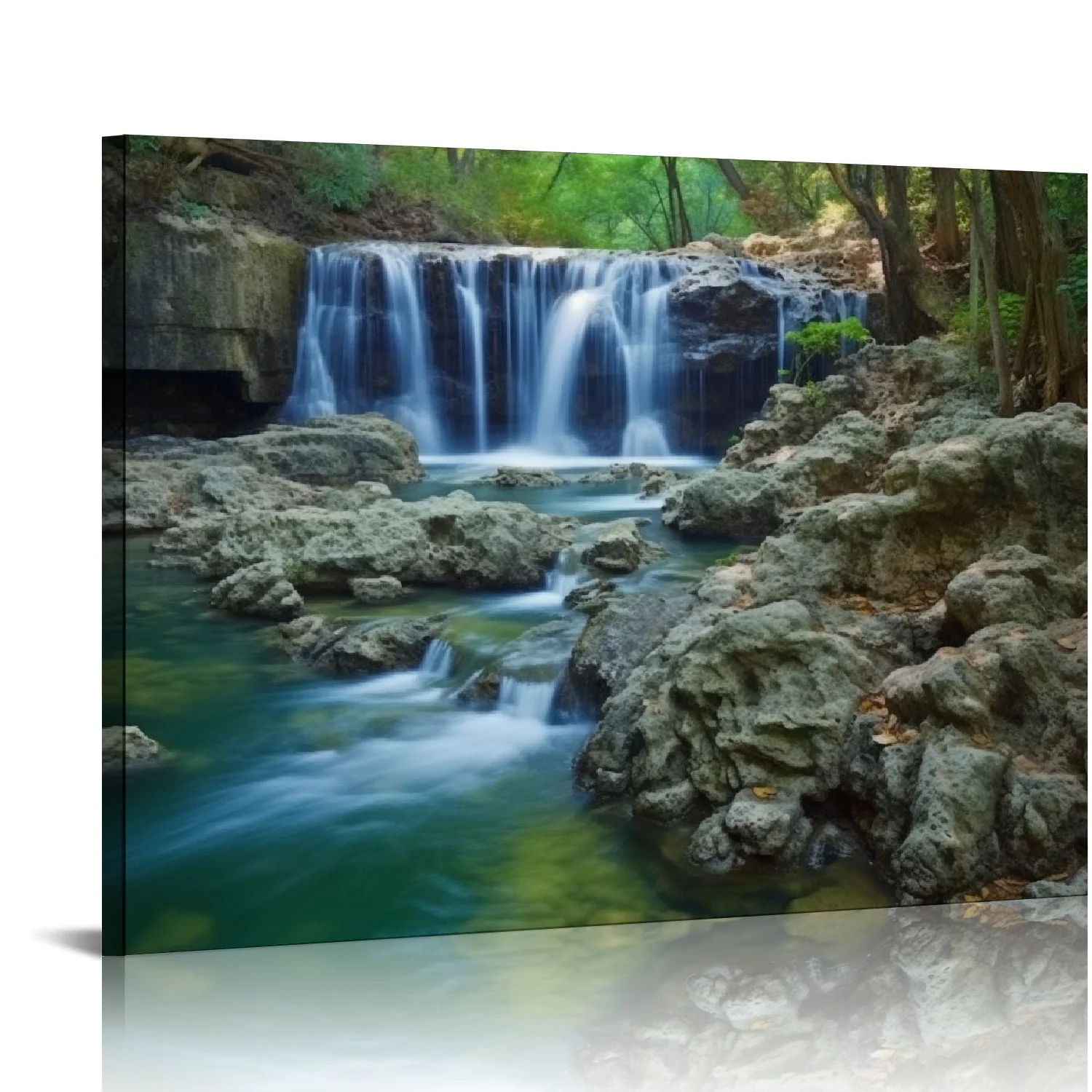 FLORID 20x16 in / 16x12 in Waterfall Wall Art Decor 20x16in