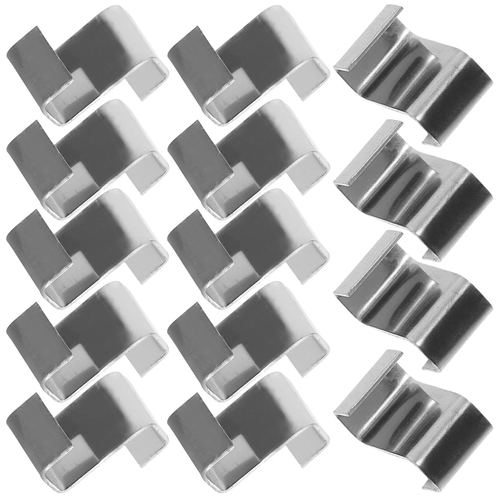 Jibingyi 25 Pcs Glazing Clips Greenhouse Z Clips Stainless Steel Fixing Clips Metal Holding Clips