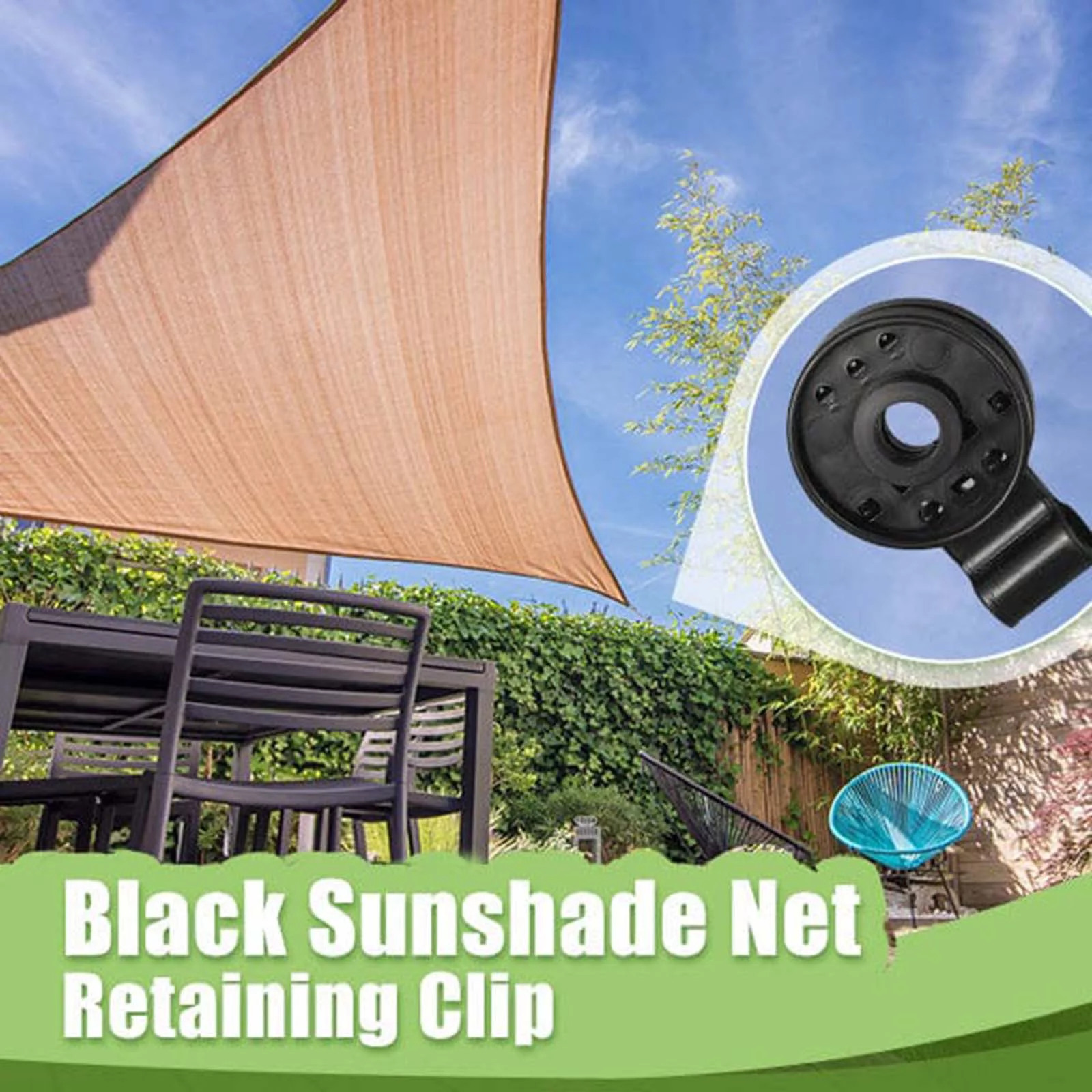 Clearance On Sale Shade Cloth Clips Windproof Awning Clips Greenhouse Shade Cloth Fixing Clips Tent Clip Accessories For Garden Net Shade Net (Black 10pcs)