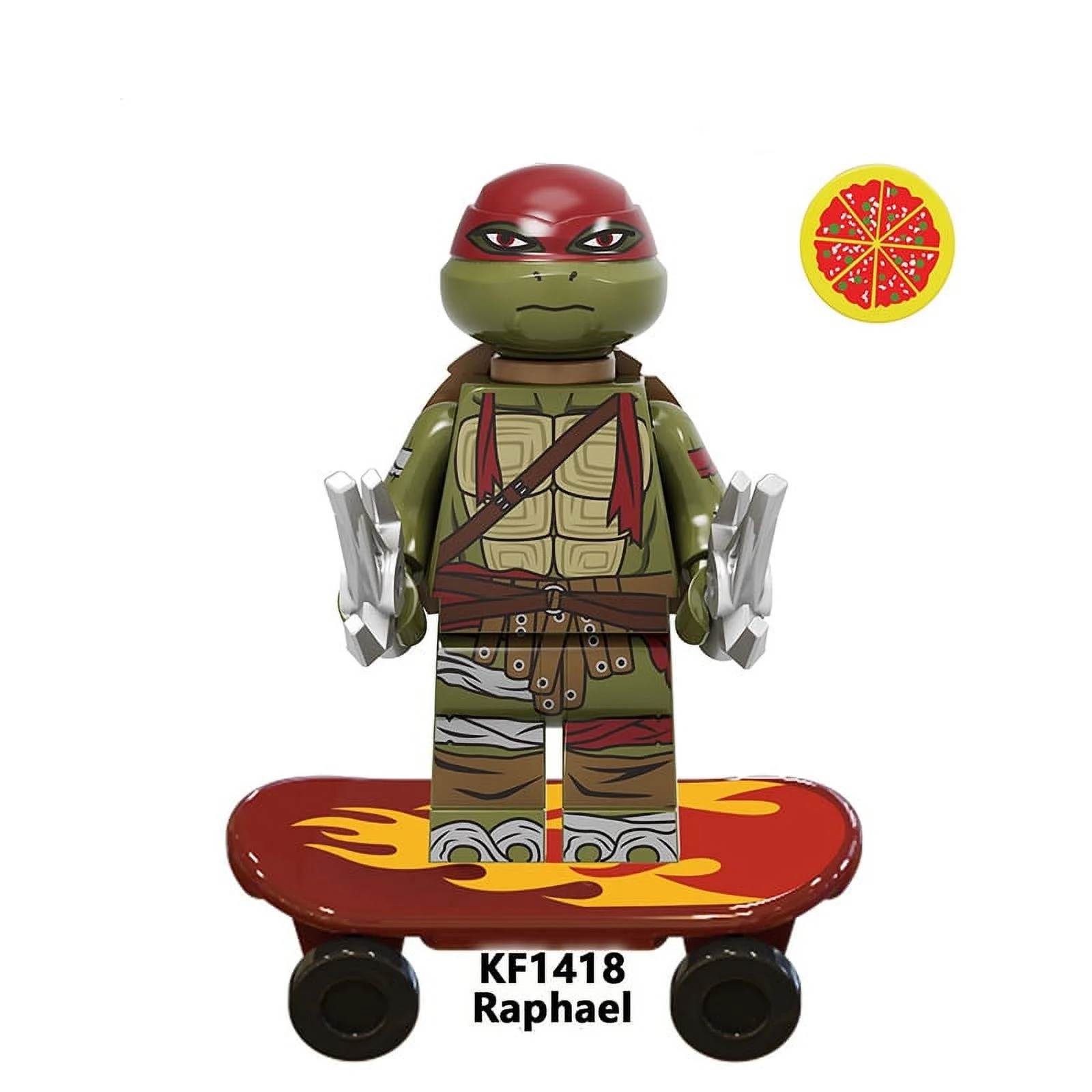 Teenage Mutant Ninja Turtles Mutant Mayhem Building Block Figure x 4 Sets B
