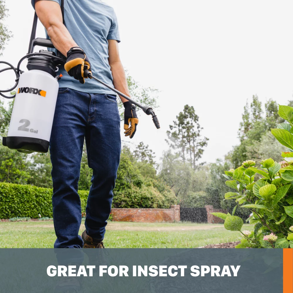 Worx WG829 20V Power Share 2-Gallon Cordless Yard Sprayer (Battery and Charger Included)