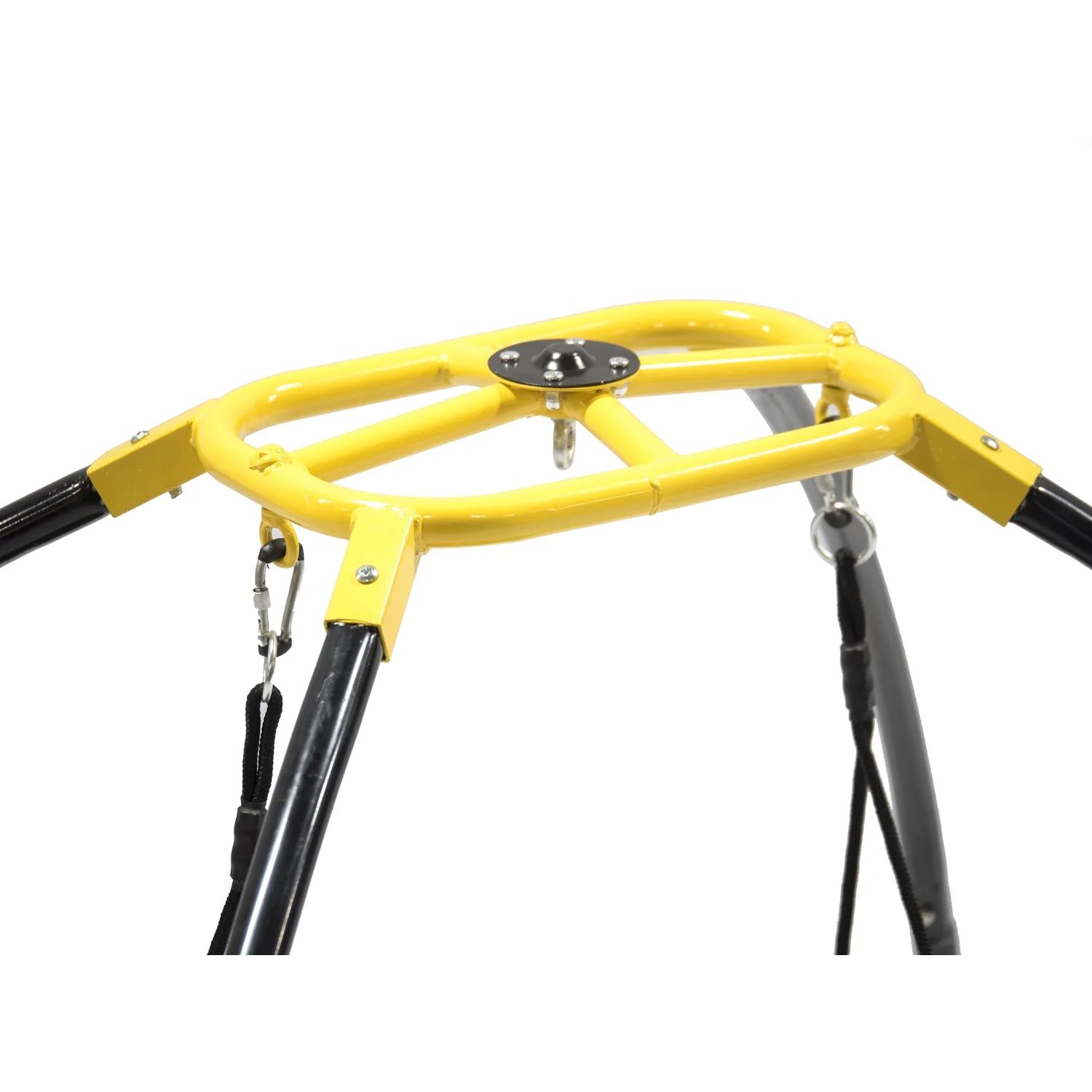 JumpKing Backyard UFO 360 and Front to Back Motion Swing Frame with Round Foam Covered Seat