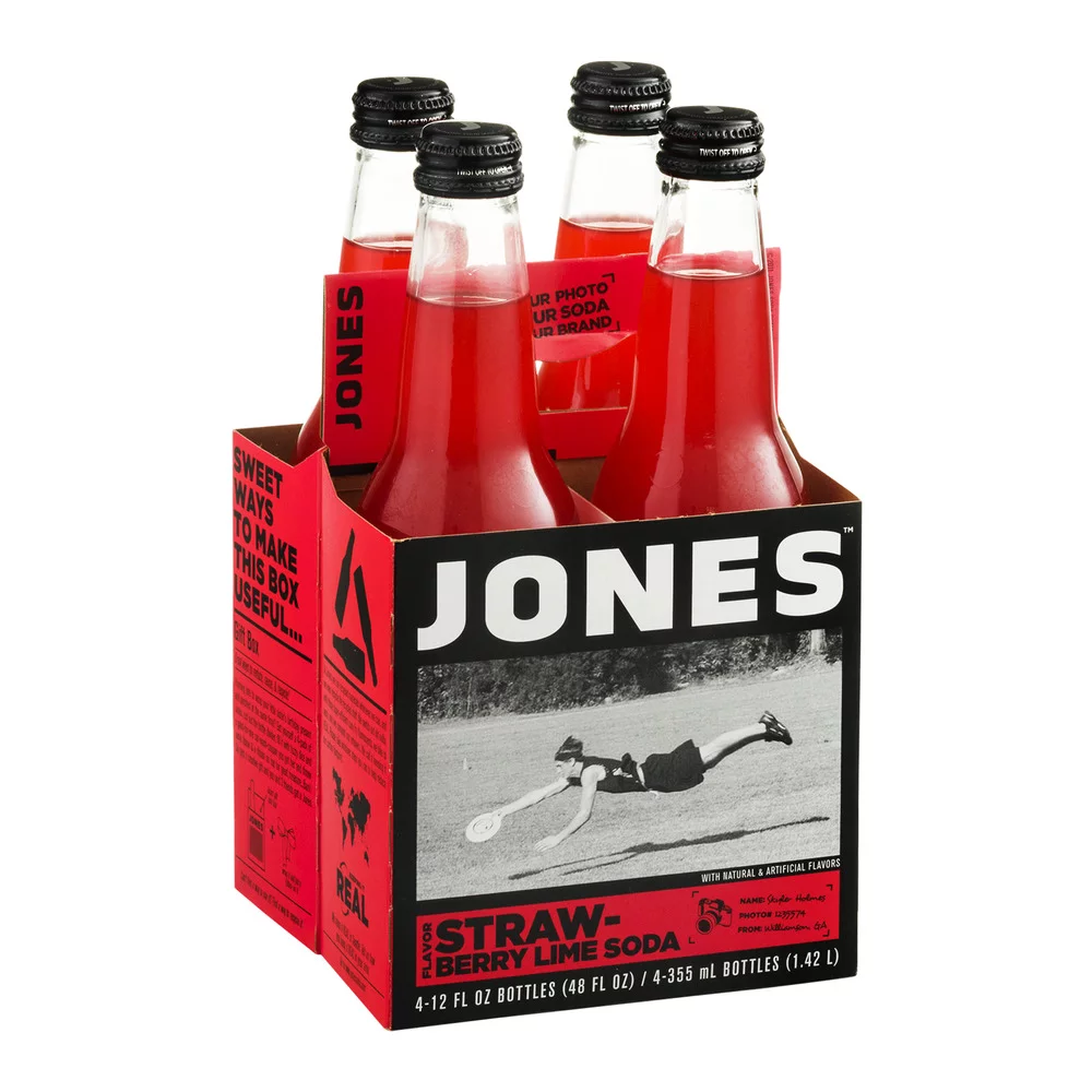 Jones Strawberry Lime Soda, 12 Fl. Oz.