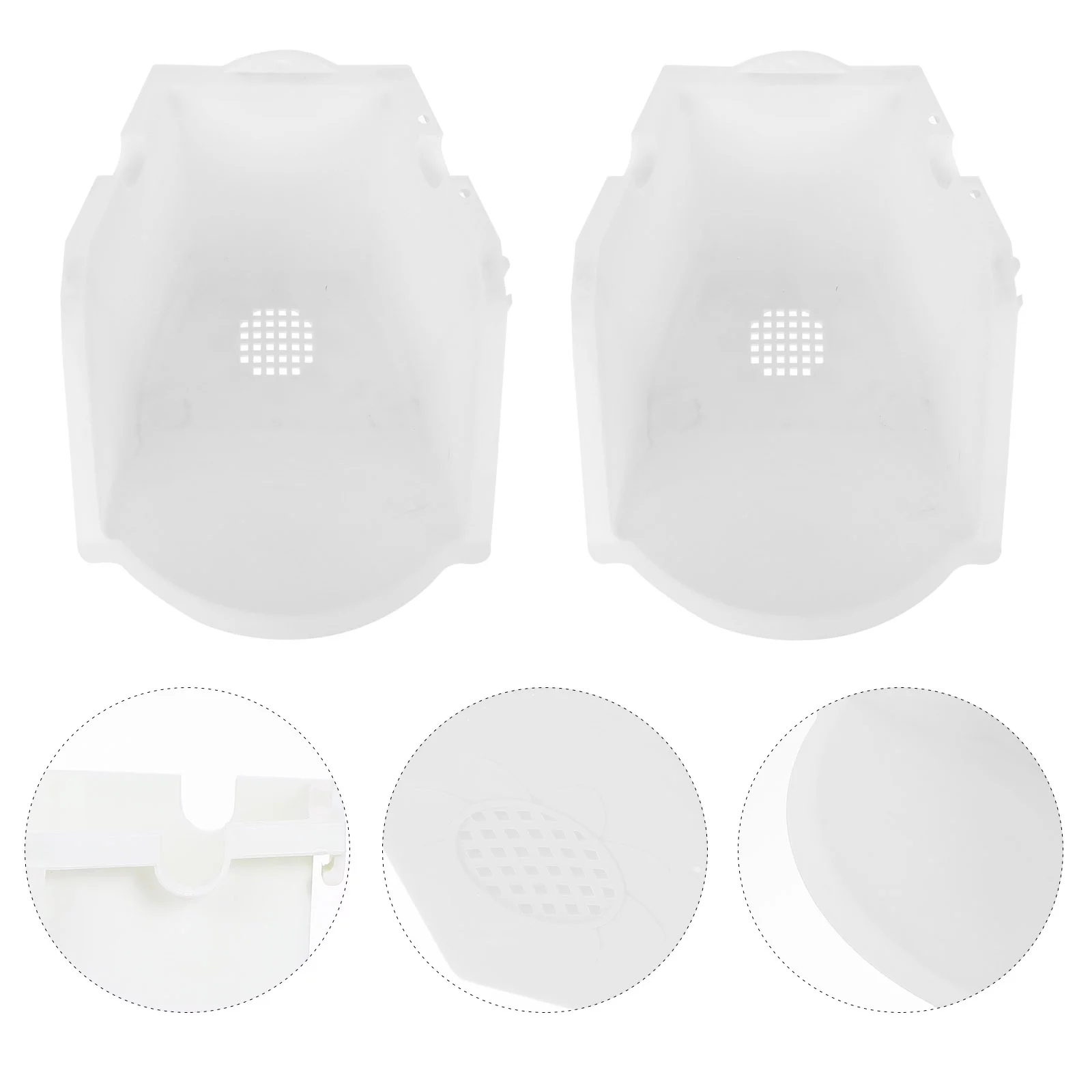 Guichaokj 2pcs Balcony Bonsai Vertical Garden Flower Pot Plant Pot Plastic Wall Planter