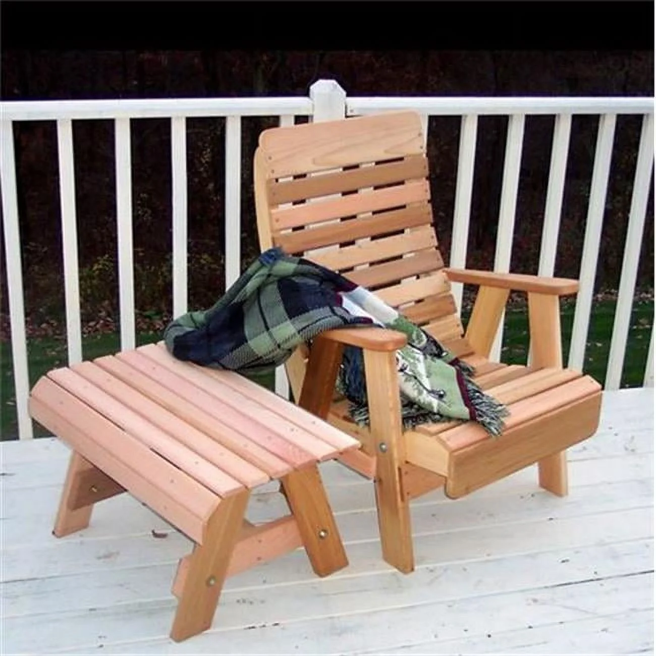 Cedar Twin Ponds Chair & Table Set