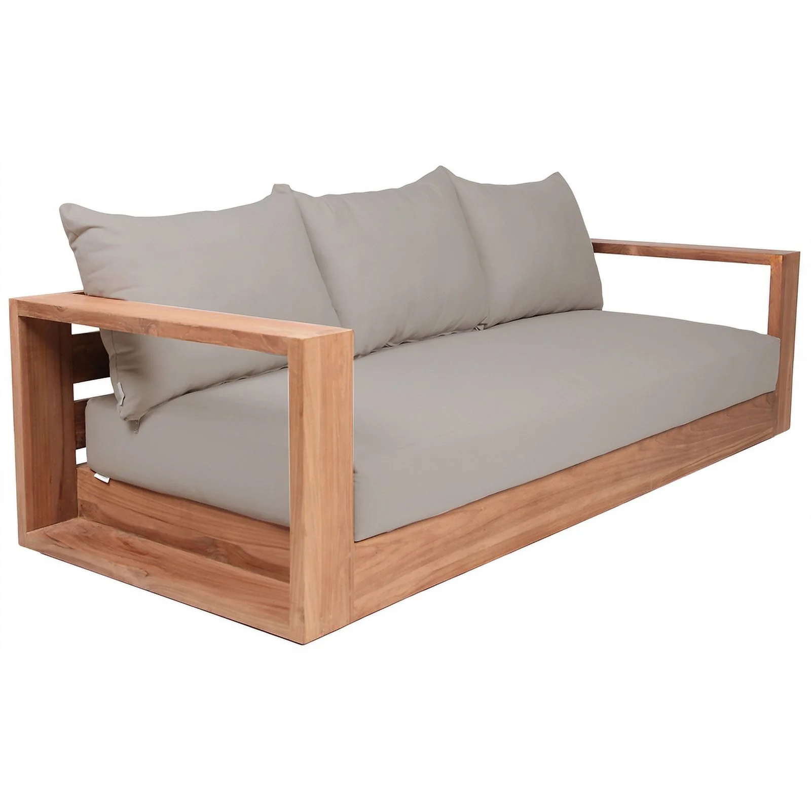 Meridian Furniture Tulum Grey Water Resisting Outdoor Sofa