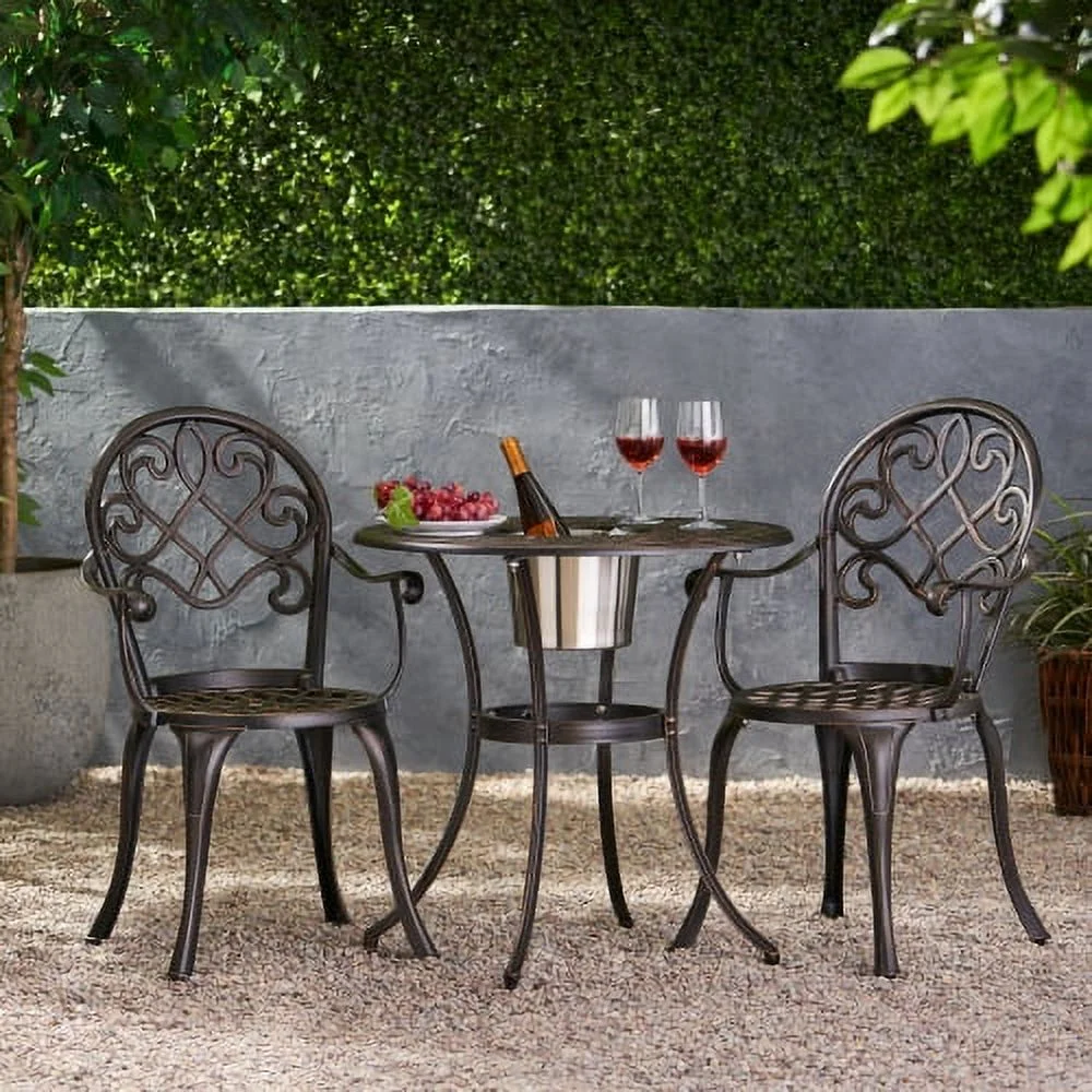 Buumin CAMDEN 3PC CAST BISTRO SET W ICE BUCKET