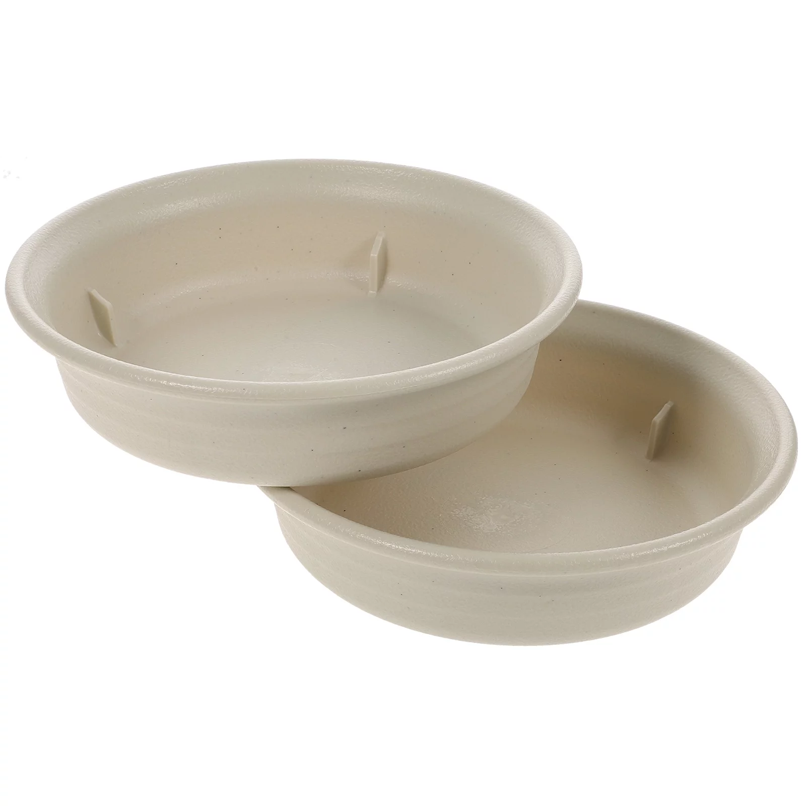 Gongxipen 2pcs Round Plant Saucer Tray Plastic Flower Pot Saucer Pallet Round Flower Pot Base