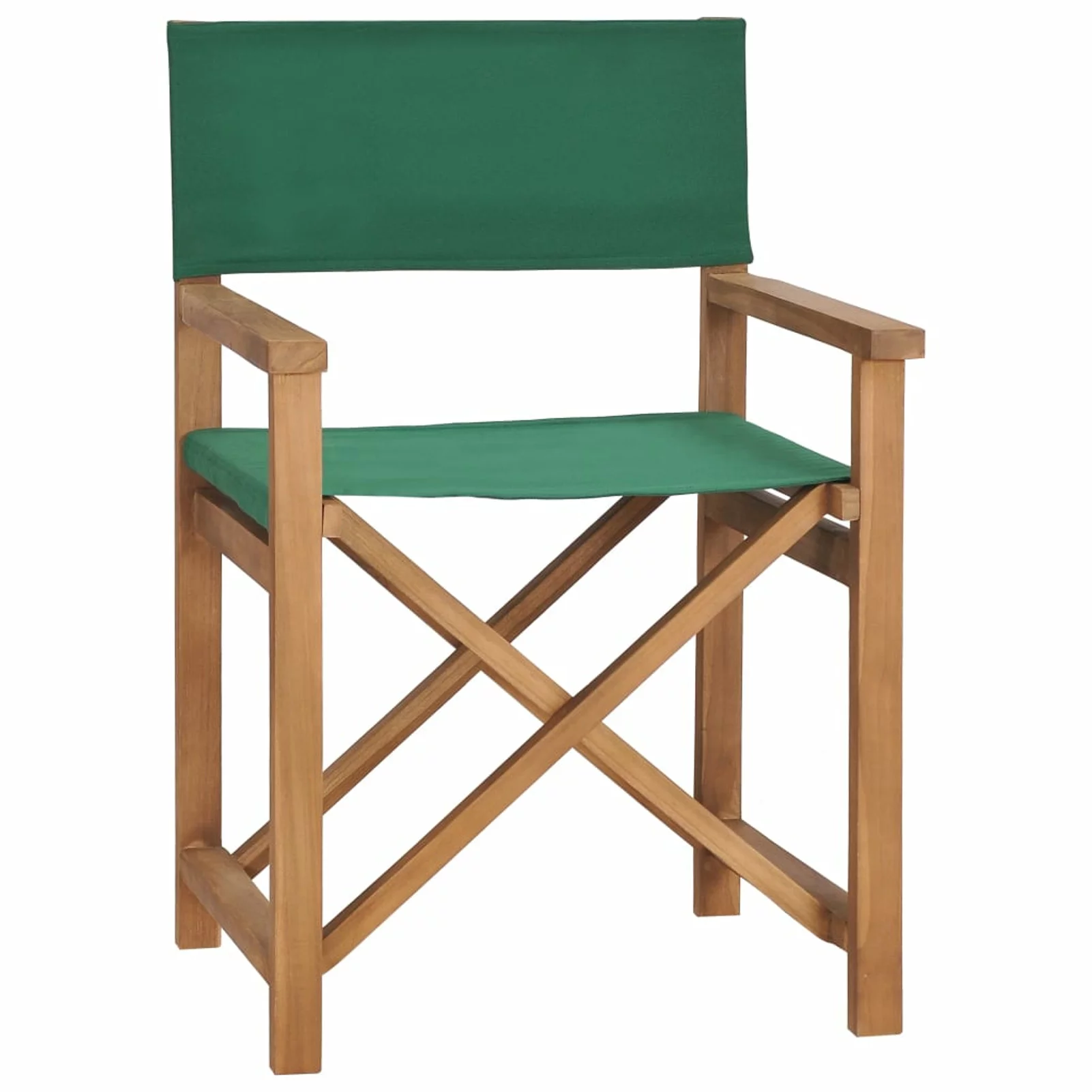 Suzicca Director's Chair Solid Teak Wood Green