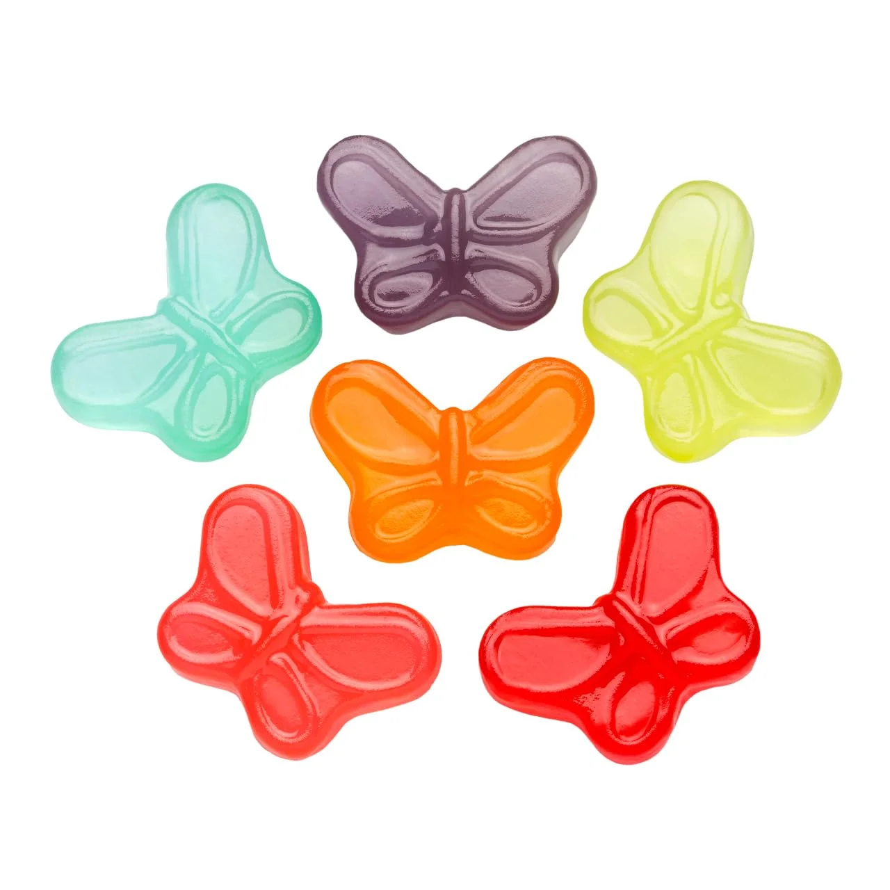 Butterflies Gummi Candy, Assorted Fruit Flavors Gummies, Allergy Friendly, Non-Gmo, No Artificial Sweeteners Gummy (Mini Butterfly Gummi, 1 Pound)