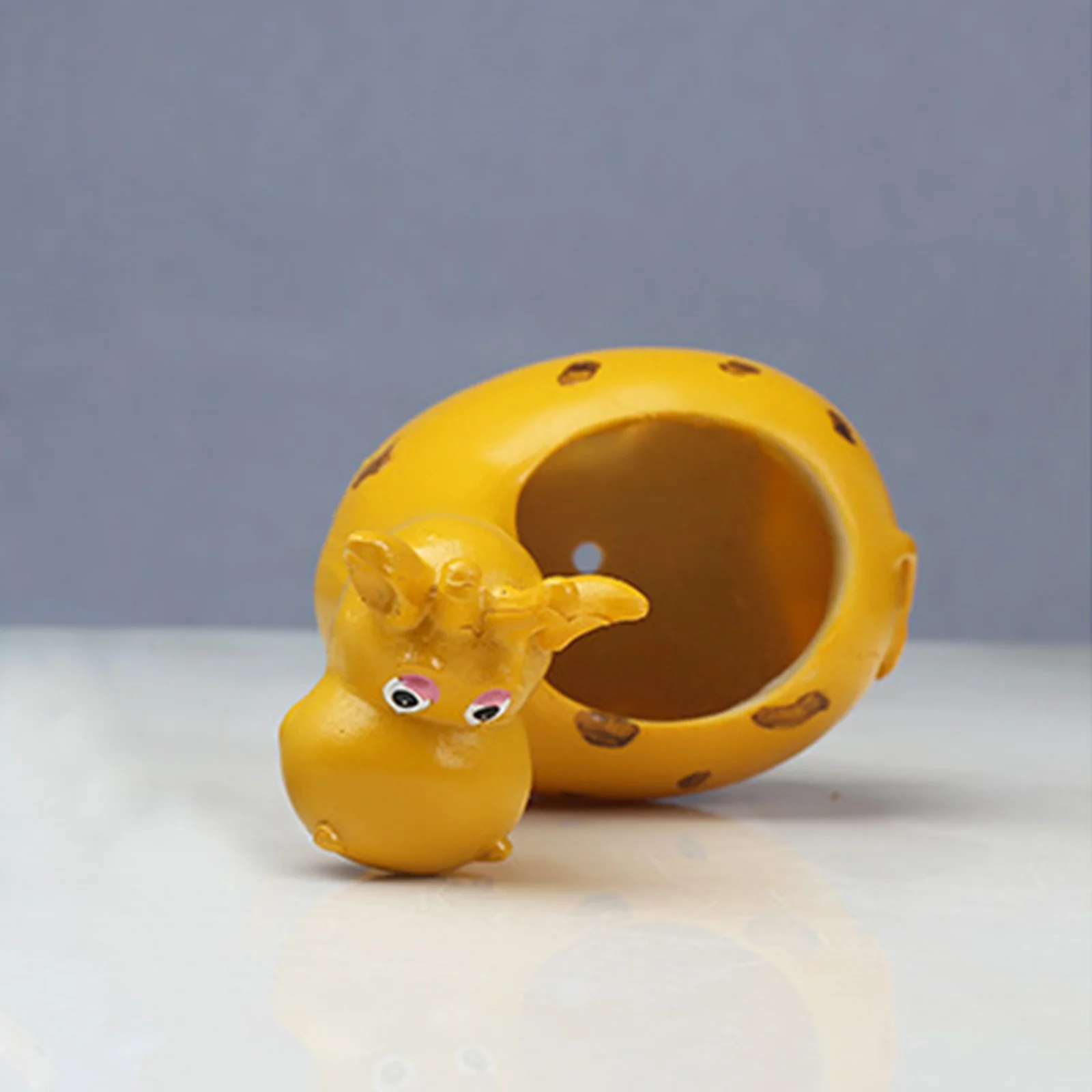 Cute Cartoon Animal Giraffe Hippo Resin Flower Pot Garden Creative Tabletop Potted Small Flower Pot Home Garden Decroation