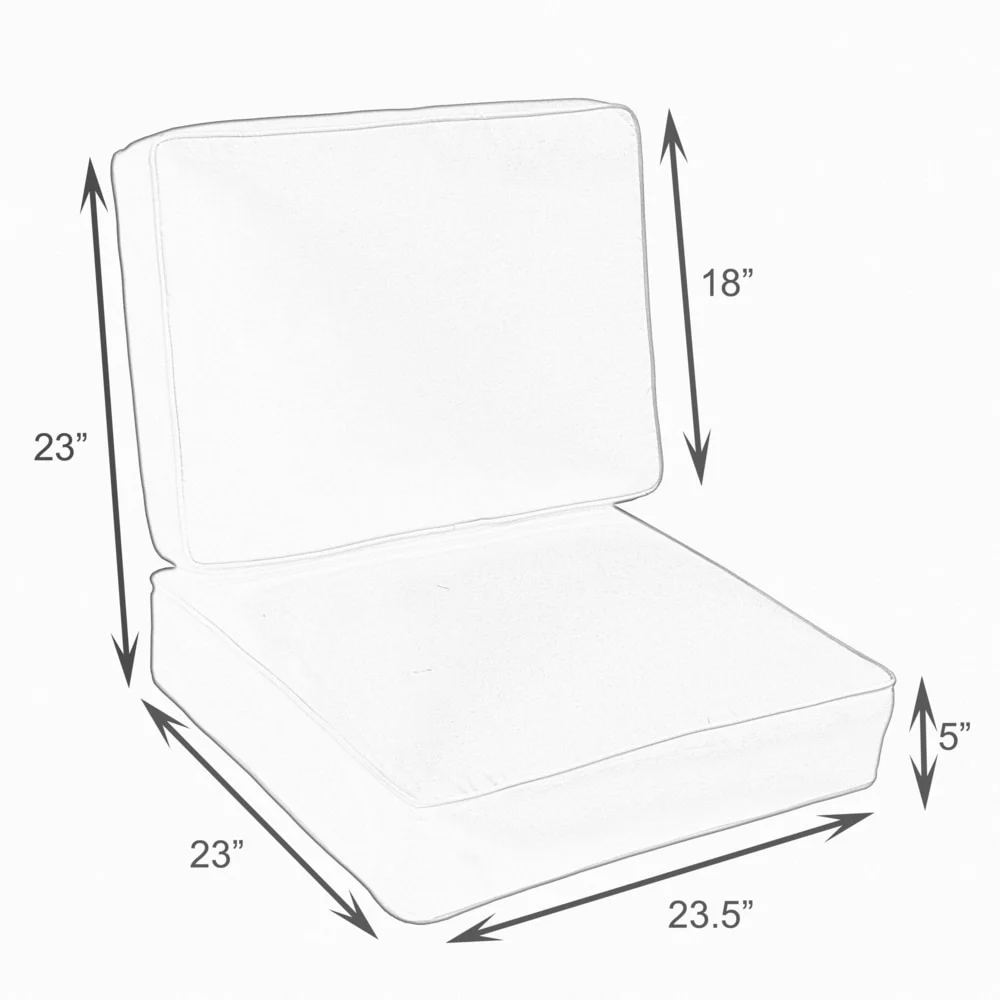 Sorra Home  Oakley Sunbrella Striped Indoor/ Outdoor Corded Chair Cushion Set and Lumbar Pillow