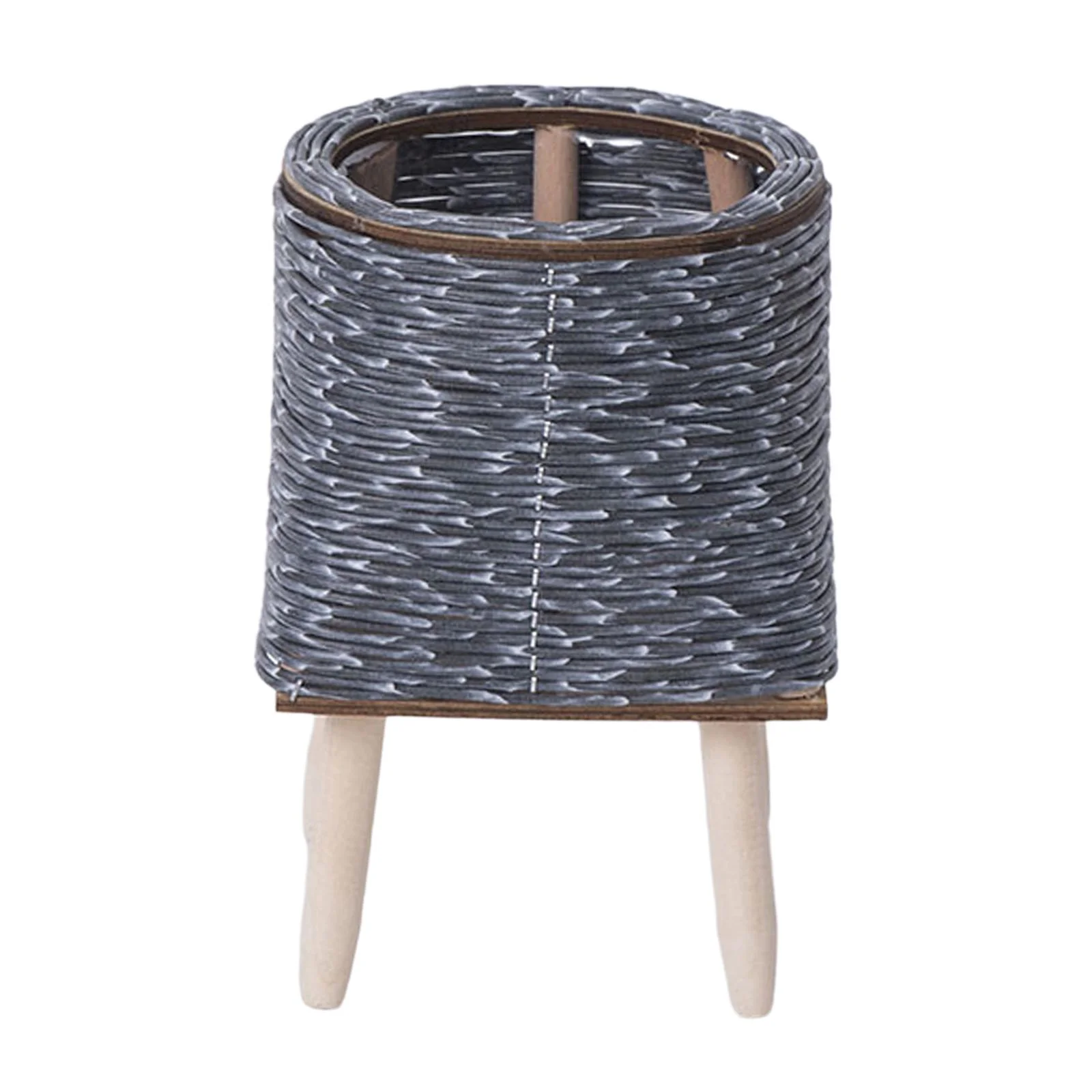 Gazechimp Flower Pot Plant Stand Decorative Basket Organizer for Office Court Rectangle 21cm