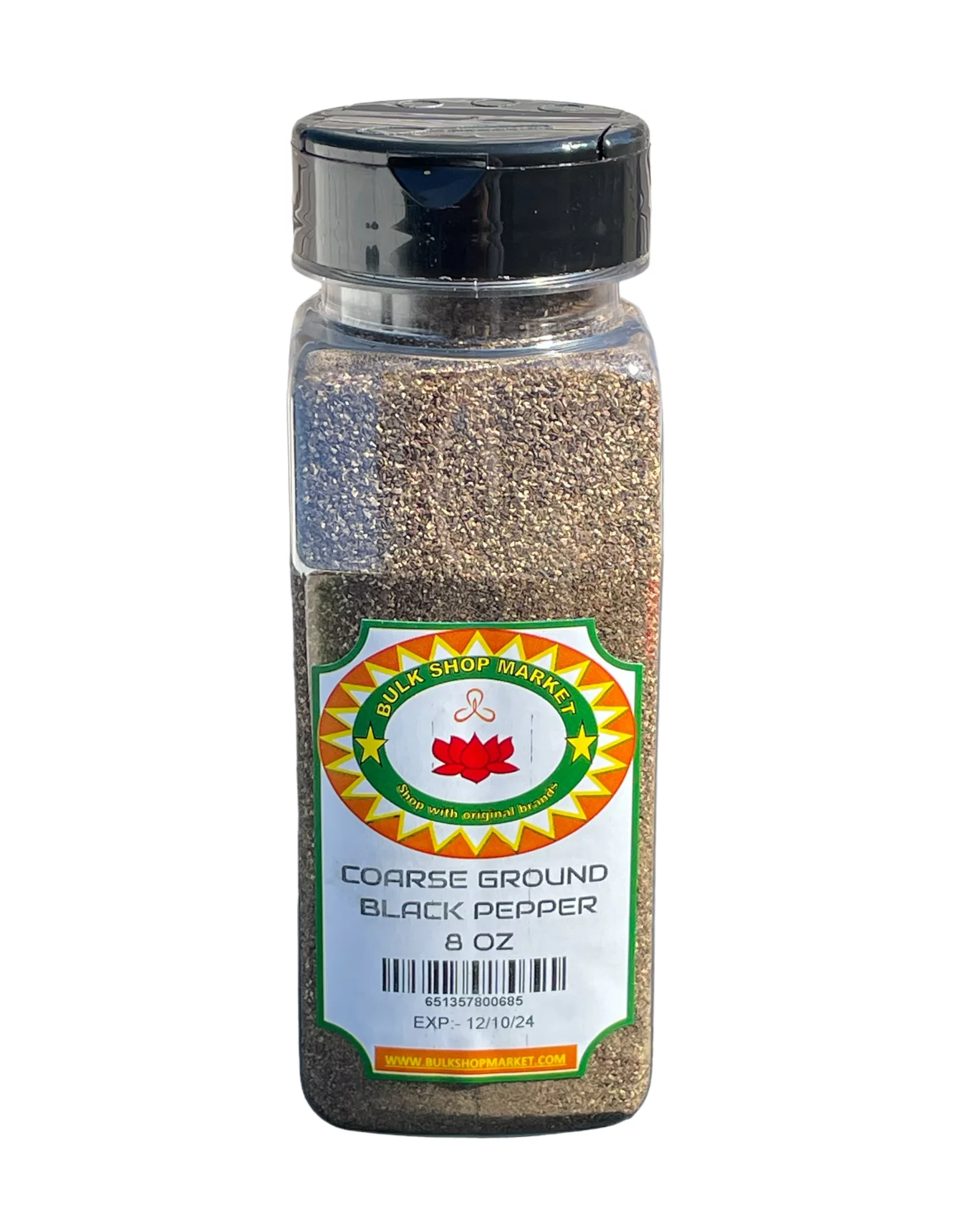 COARSE GROUND BLACK PEPPER 8 OZ JAR SPICE BY BULKSHOPMARKET
