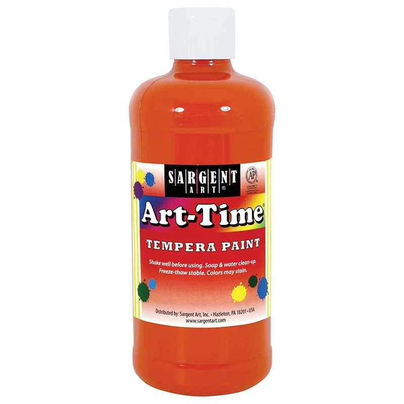 Art-Time(R) Tempera Paint 16oz-Orange