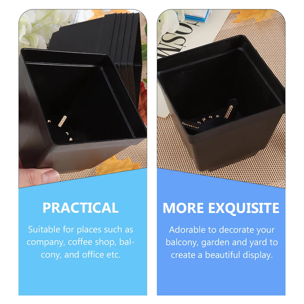 30 Pcs Seedling Pot Pots for Plants Plastic Flower Planter Nursery Bonsai Planting Flowerpot