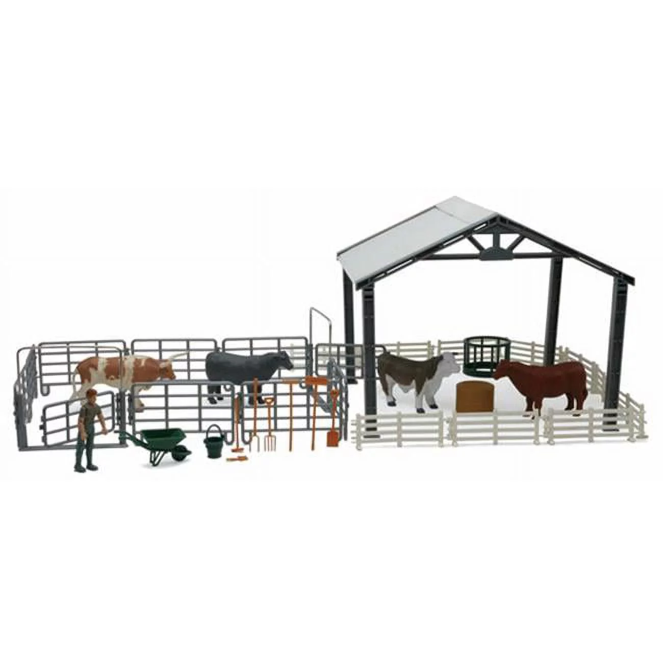 1 by 18 Scale Pole Barn Ranch Playset