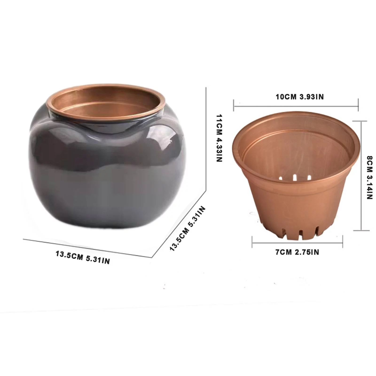 Lazy Simple Flower Pot Hydroponic Potted Orchid Flower Pot Creative Vase Flower Pot Lamp Flower Pot Gift Set Resin Flower 20 Small Ceramic Flower Bulk Indoor Flower Pot Flowerpots with Dish