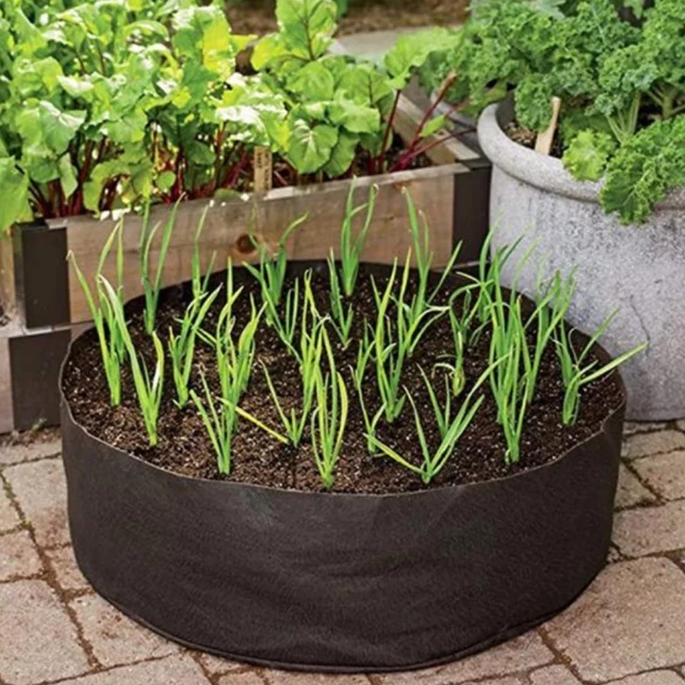 ZOELNIC 1PCS Round Garden Plant Raised Bed Elevated Vegetable Growing Bag, Round(15 gallon)